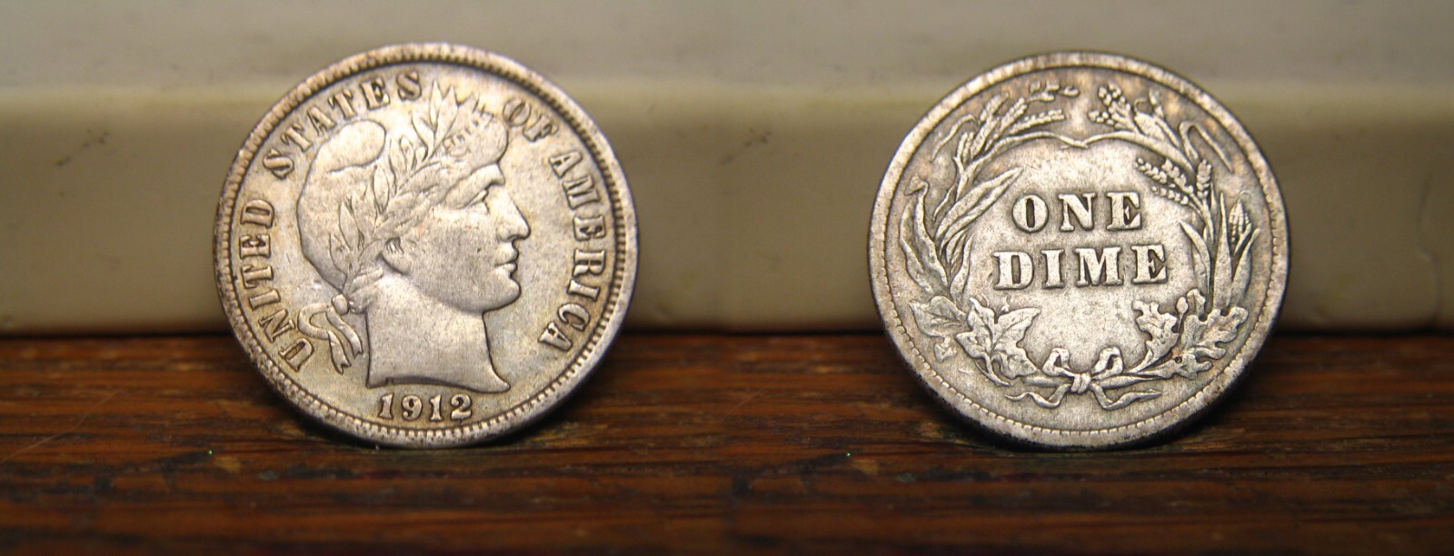 1912-P BARBER LIBERTY HEAD SILVER DIME 1912P US COIN