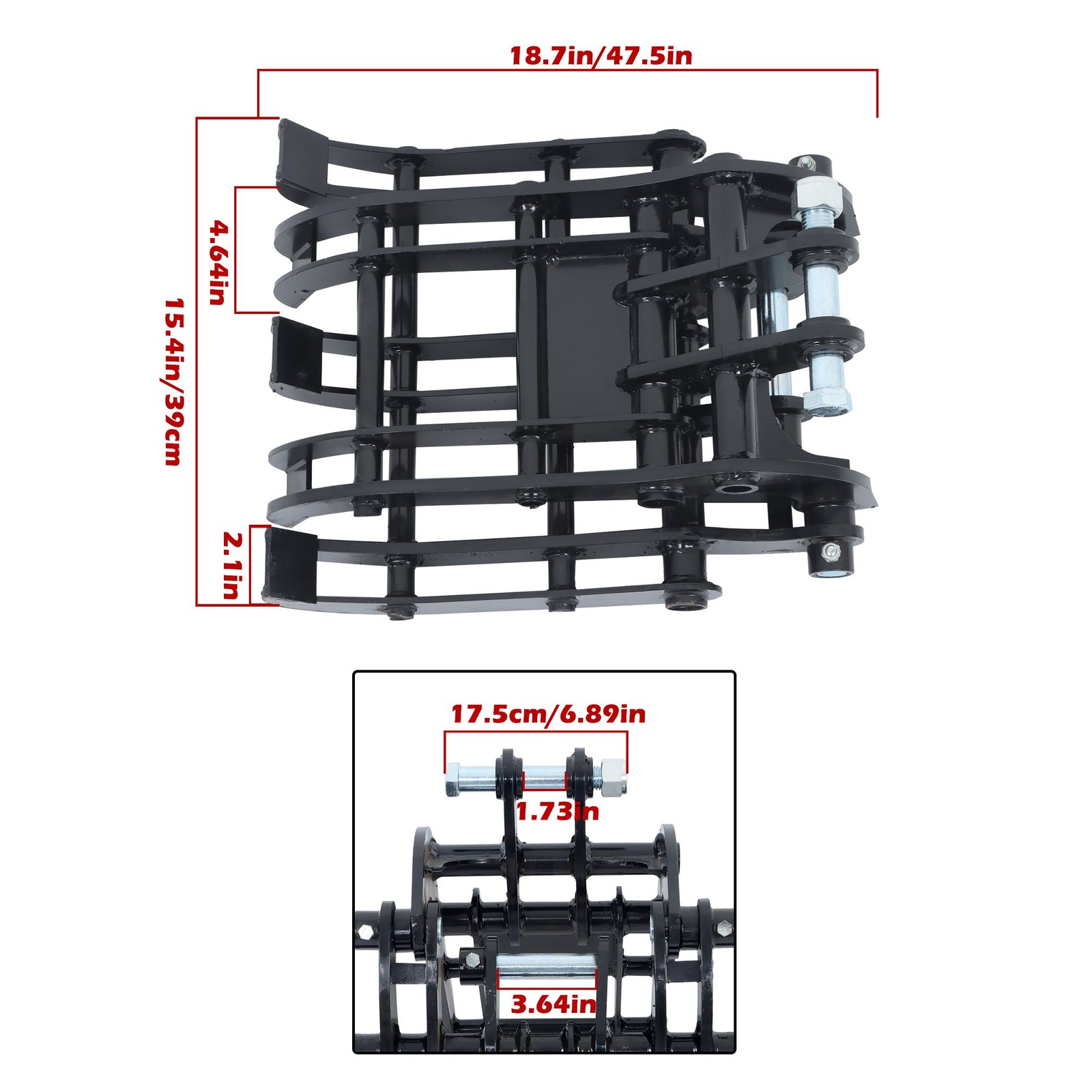 NEW Grapple Wide Opening Grabber Mini Excavator Attachment For Small Diggers