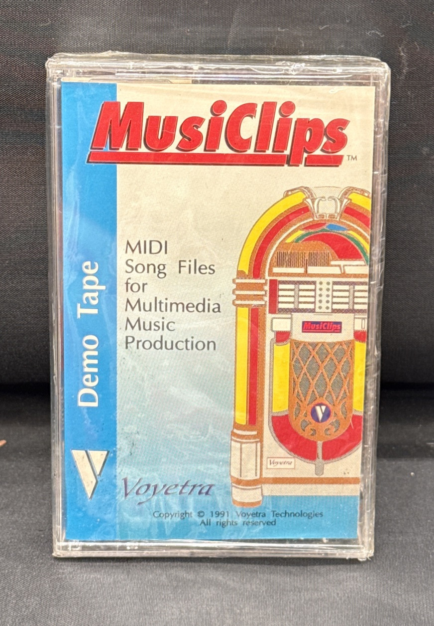 Voyetra MusiClips Demo Tape (MIDI SONG FILES For Multimedia Production) NEW