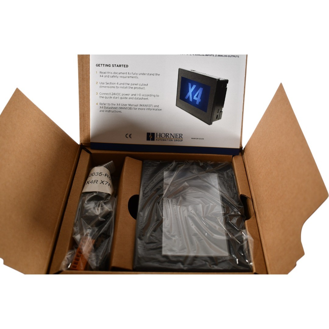 NEW Horner Automation HE-X4R-611 X4 Color Touch Screen RELAY I/O PLC