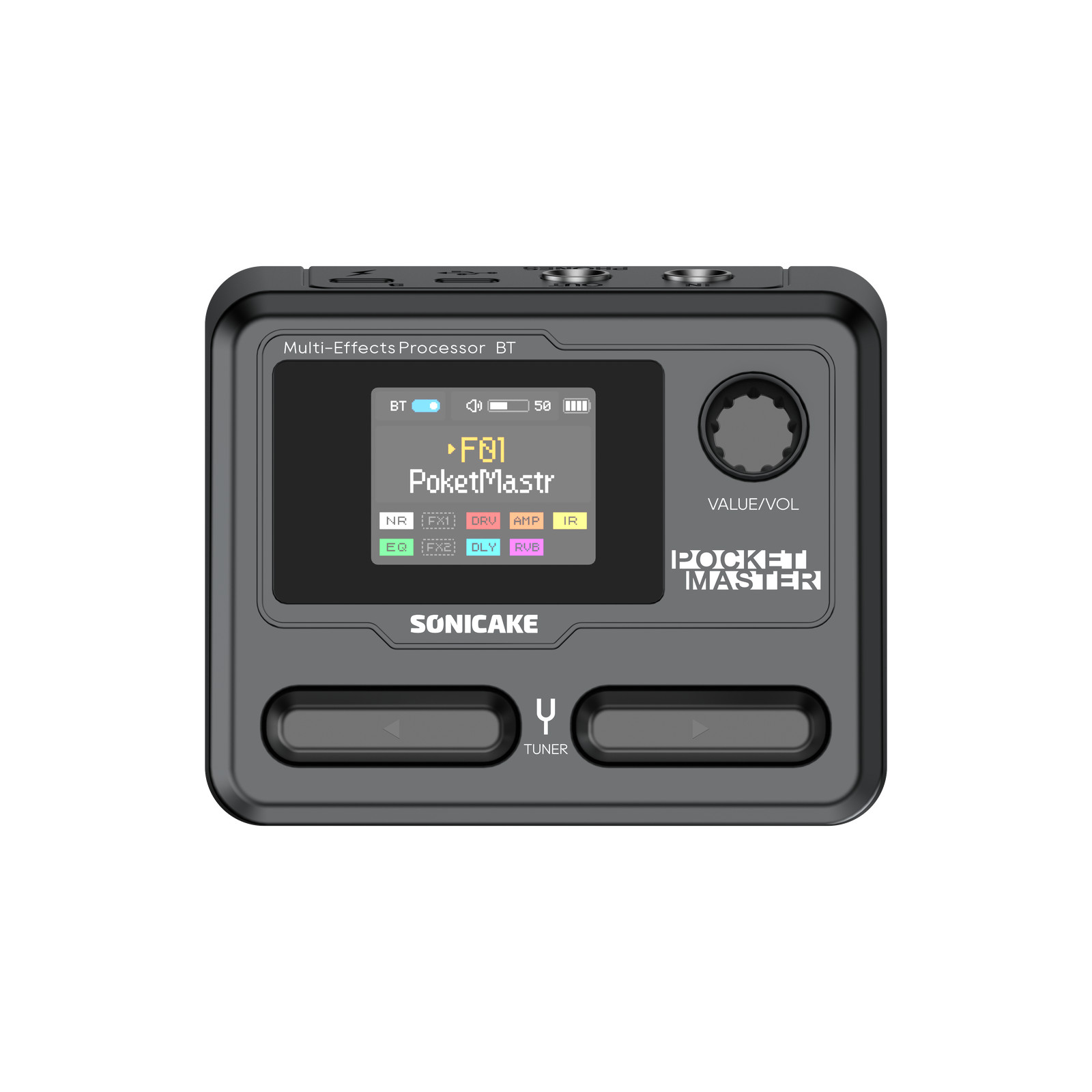 SONICAKE Pocket Master Guitar Modeling IR Cabinets Simulation Multi-Effects Ste