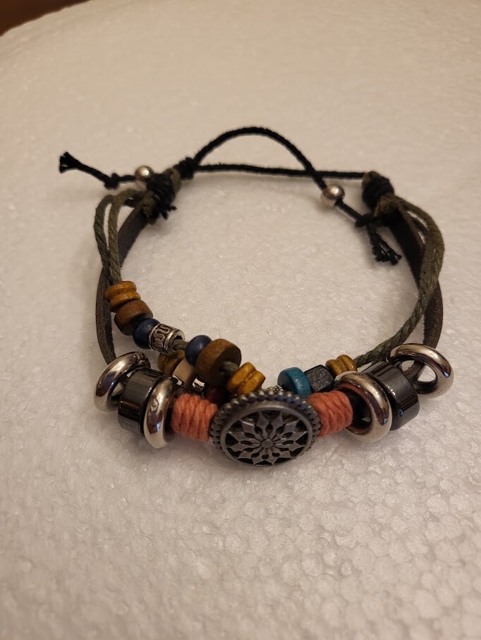 Fairy Core Grunge Handmade Multi-Strand Beaded Bracelet-Boho Style-Preowned