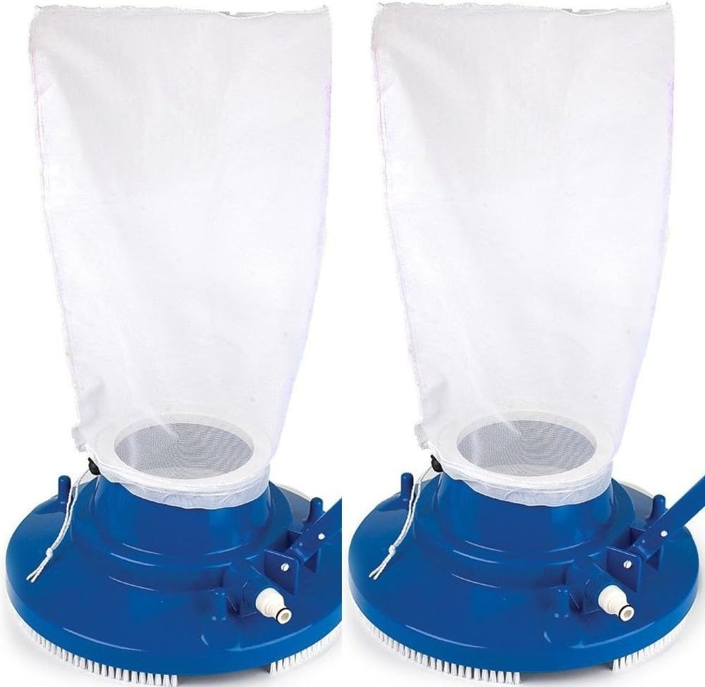 Fine Mesh Bag Replacement with Pull & Lock Cord for Pool Leaf Vacuum, Eater, ...