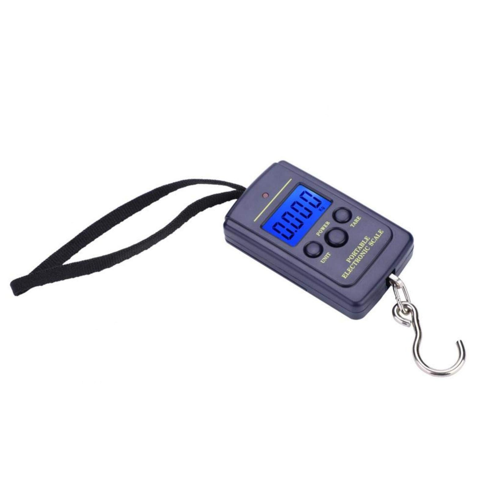 Digital Fish Scale with Backlit LCD Display, 88lb Capacity, Portable &