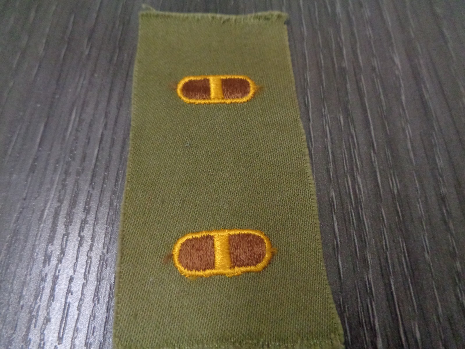 US ARMY WO I WARRANT OFFICER Tan & Color Vietnam 1950-1970's rank  light olive