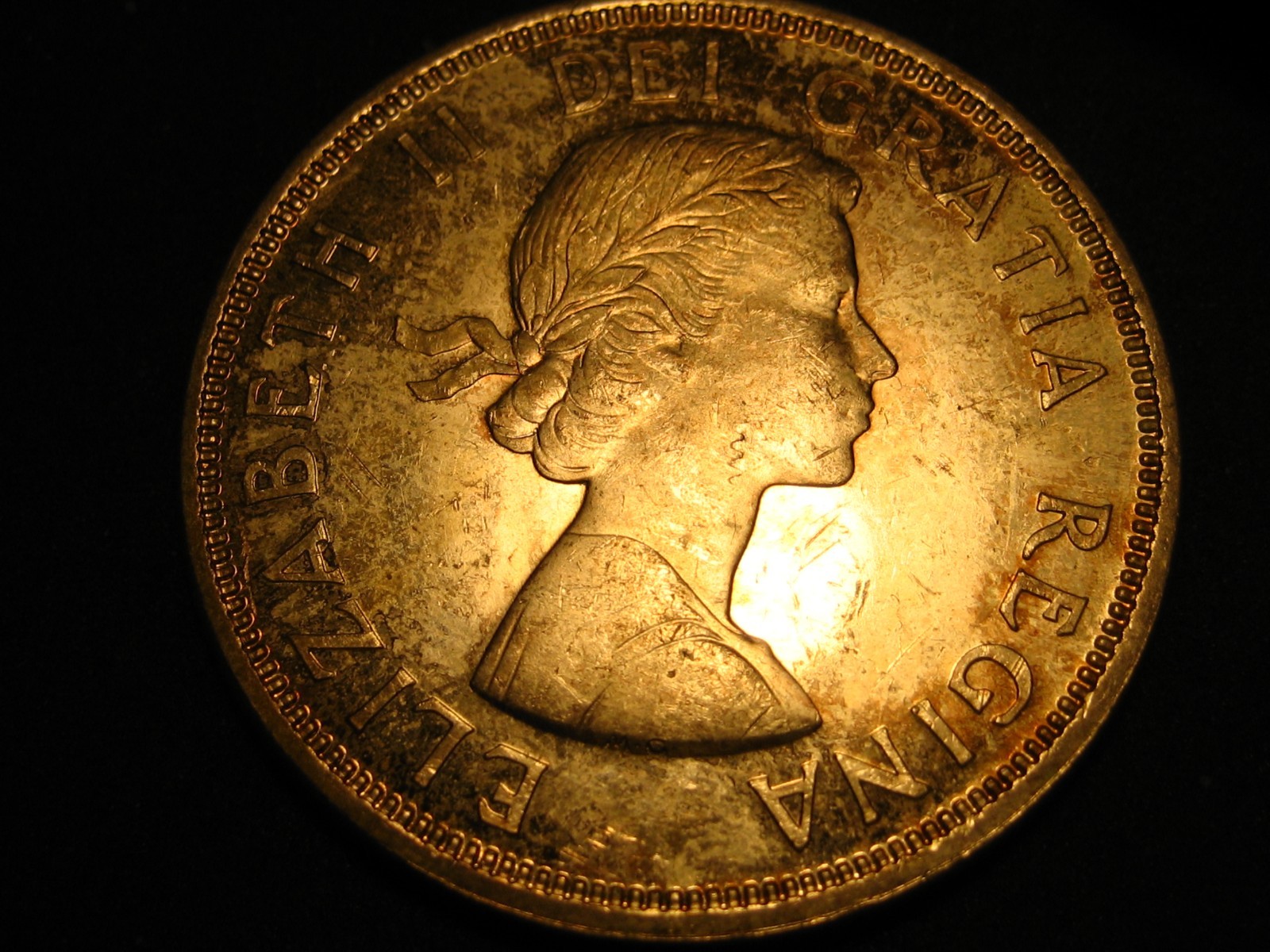 1964 80% Silver Canadian Dollar Uncirculated Some Toning #2