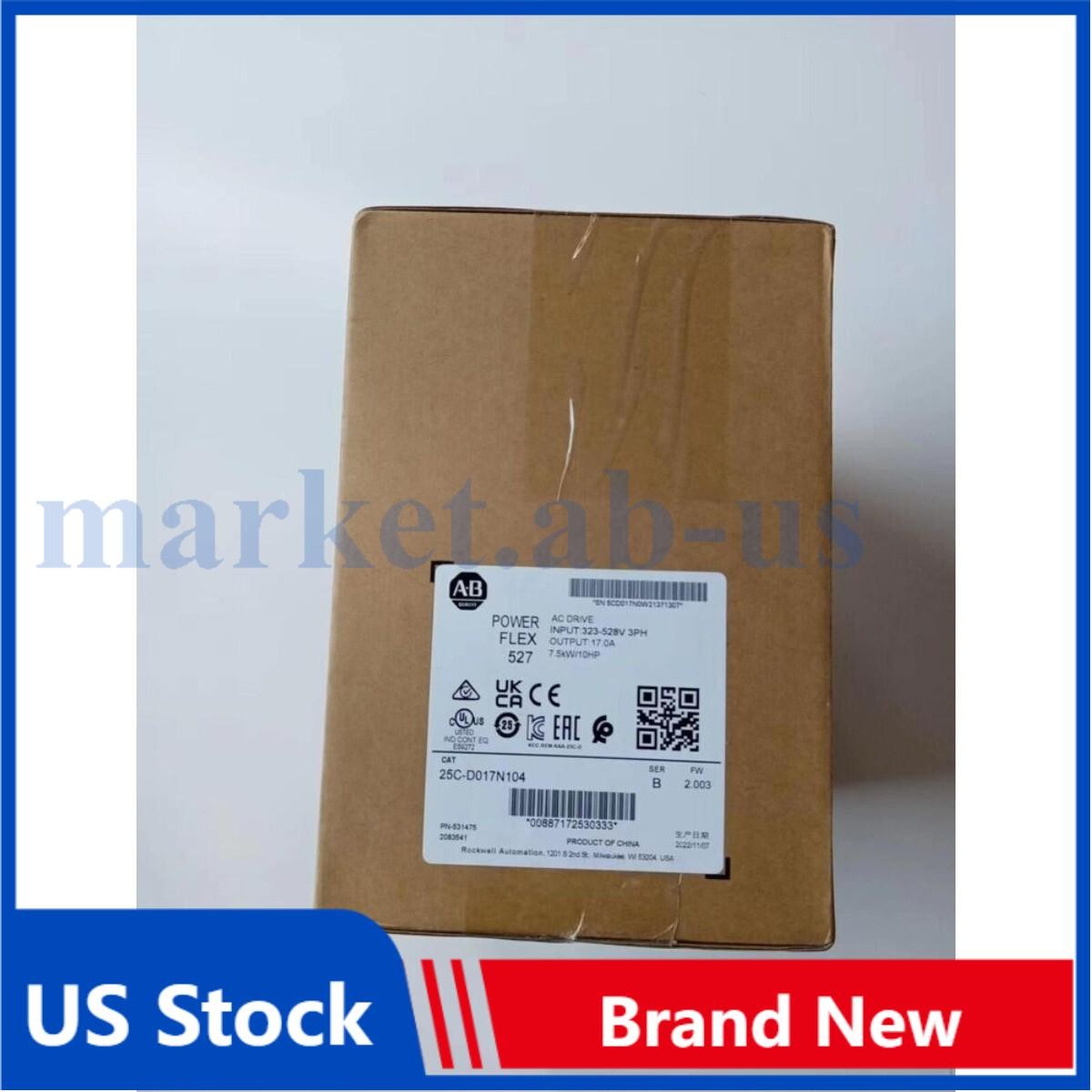 AB 25C-D017N104 PowerFlex 527 AC Drive 7.5KW 10HP 25CD017N104 US Free Tax