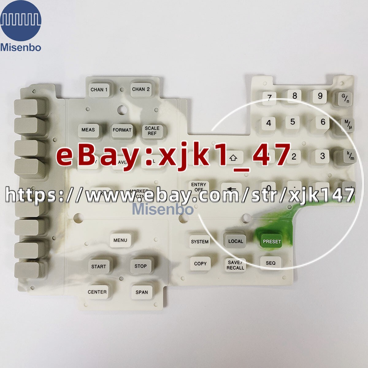 1PCS NEW Membrane Keypad FIT FOR Agilent HP 8753D Network Analyzer Button Film/x