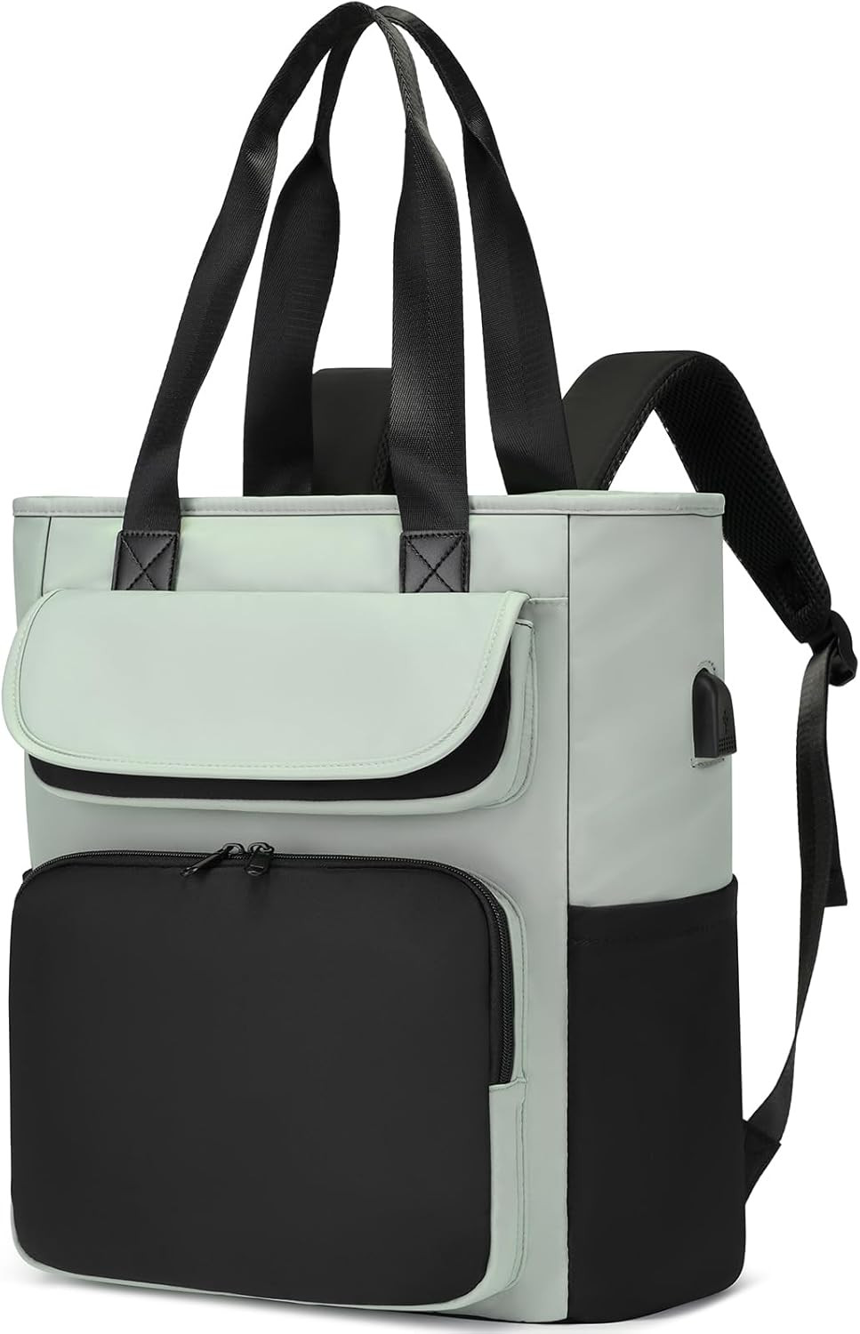 Womens Convertible Laptop Backpack with USB Charging Port 15.6 Inch