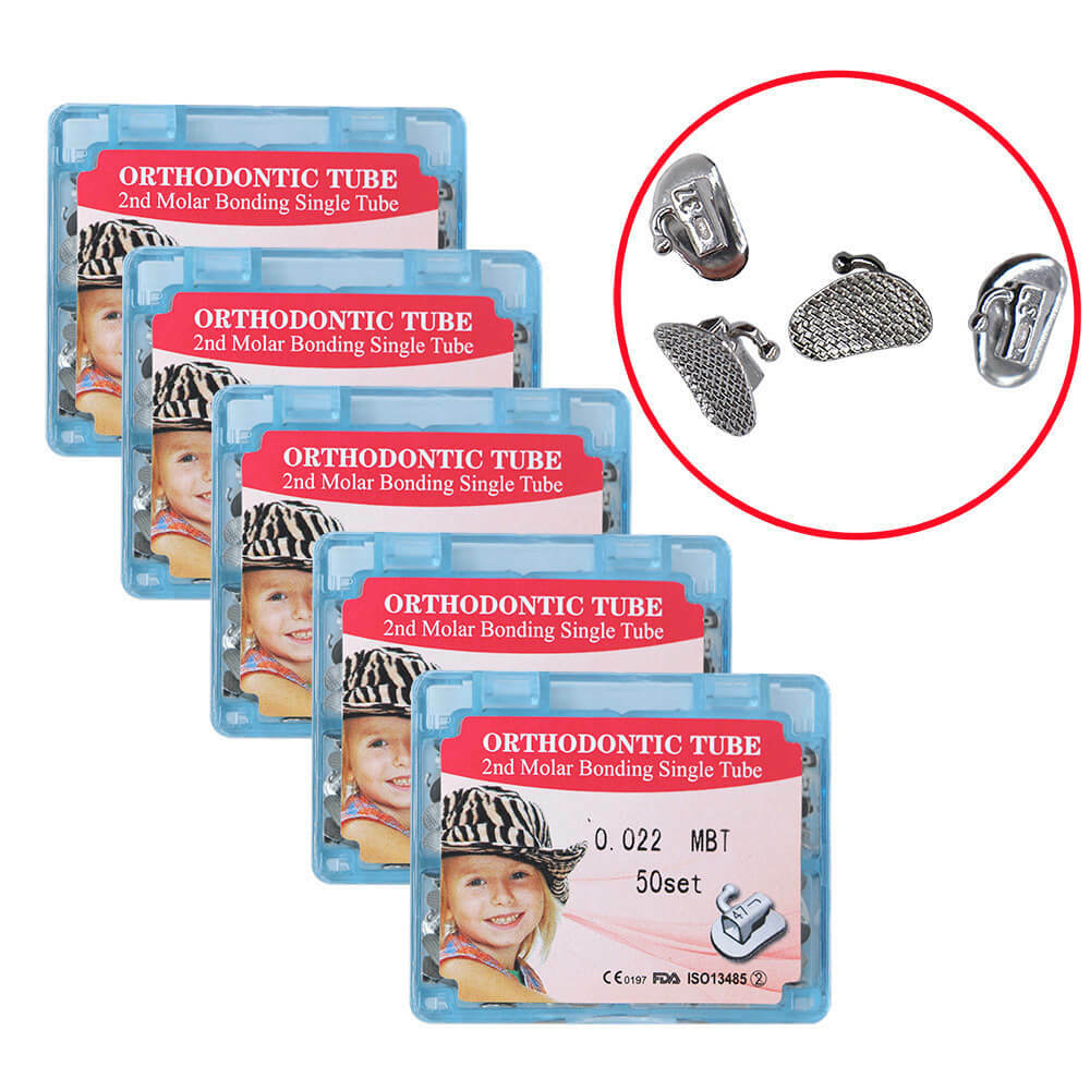 Dental orthodontic buccal tube 2nd molar Bonding tube 022 MBT 2G 50 set/box