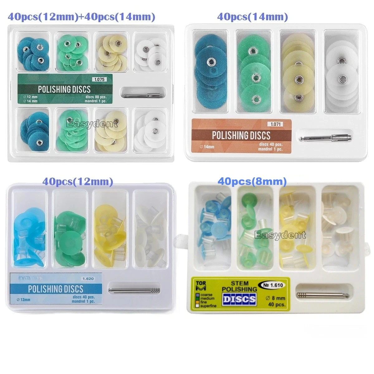 Kit de reducción bruta de discos de pulido de acabado compuesto dental 12mm 14mm