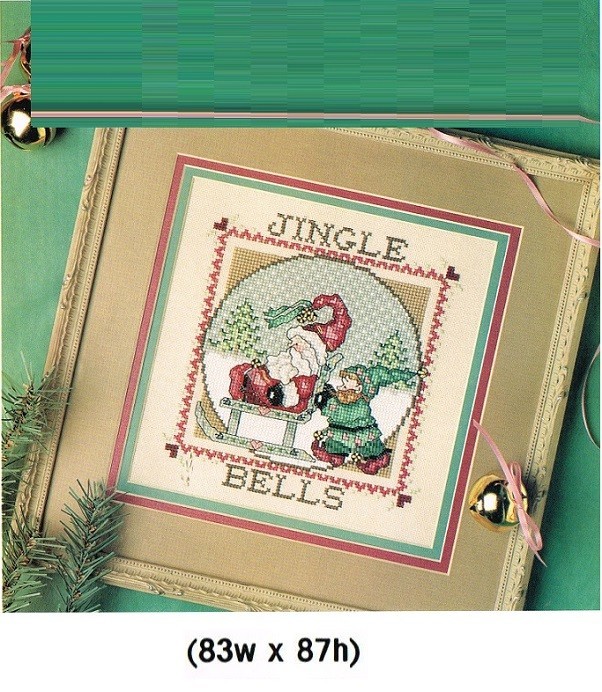 JINGLE BELLS  CROSS STITCH PATTERN ONLY  -  KN  ERUY