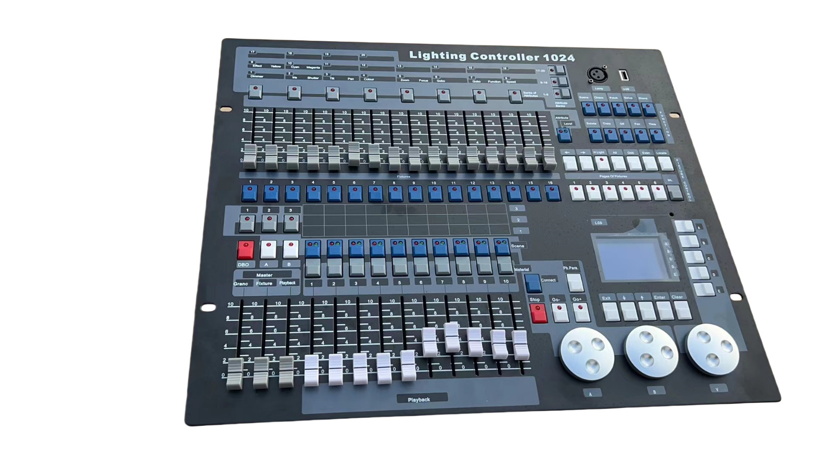 US DMX Console 1024 DMX Controller W/fly case For moving head /par/bar light