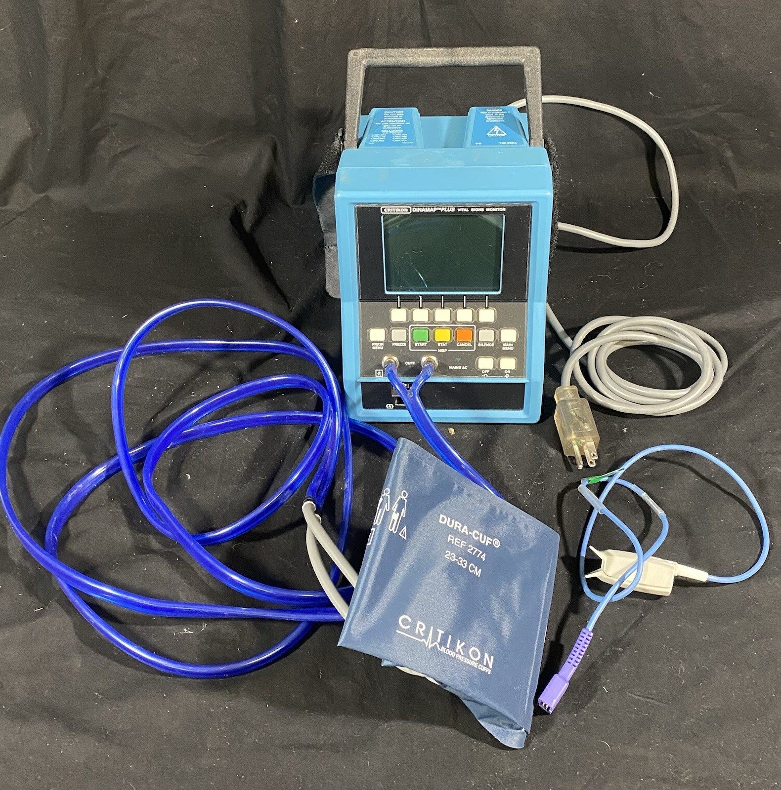 Critikon Dinamap Plus Vital Signs Monitor Blood Pressure Patient Medical Device