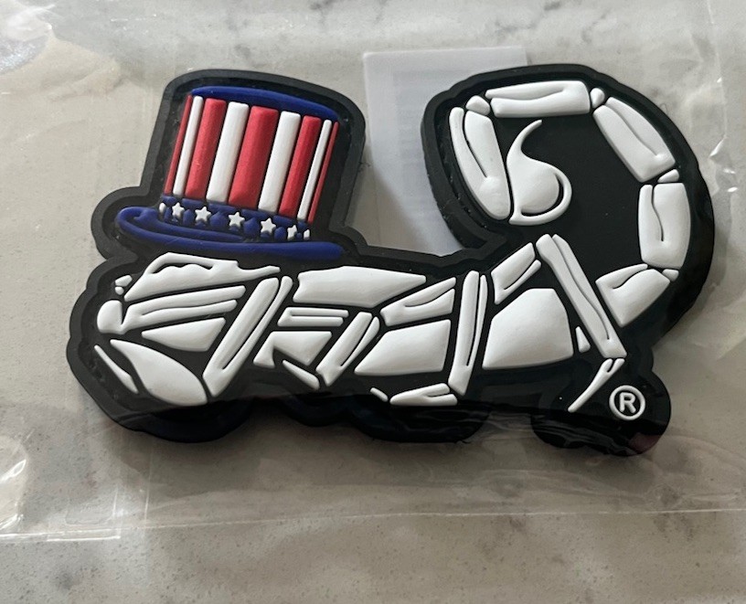 Agilite Tactical ‘Uncle Sam/USA’ Scorpion Logo Patch (New/2x3/Limited Edition)