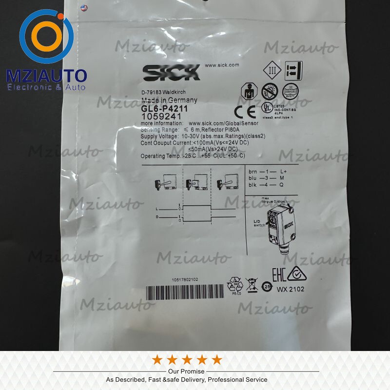 Mirror Reflects Photoelectric Switch Sensor For Sick GL6-P4211 GL6P4211 10-30VDC