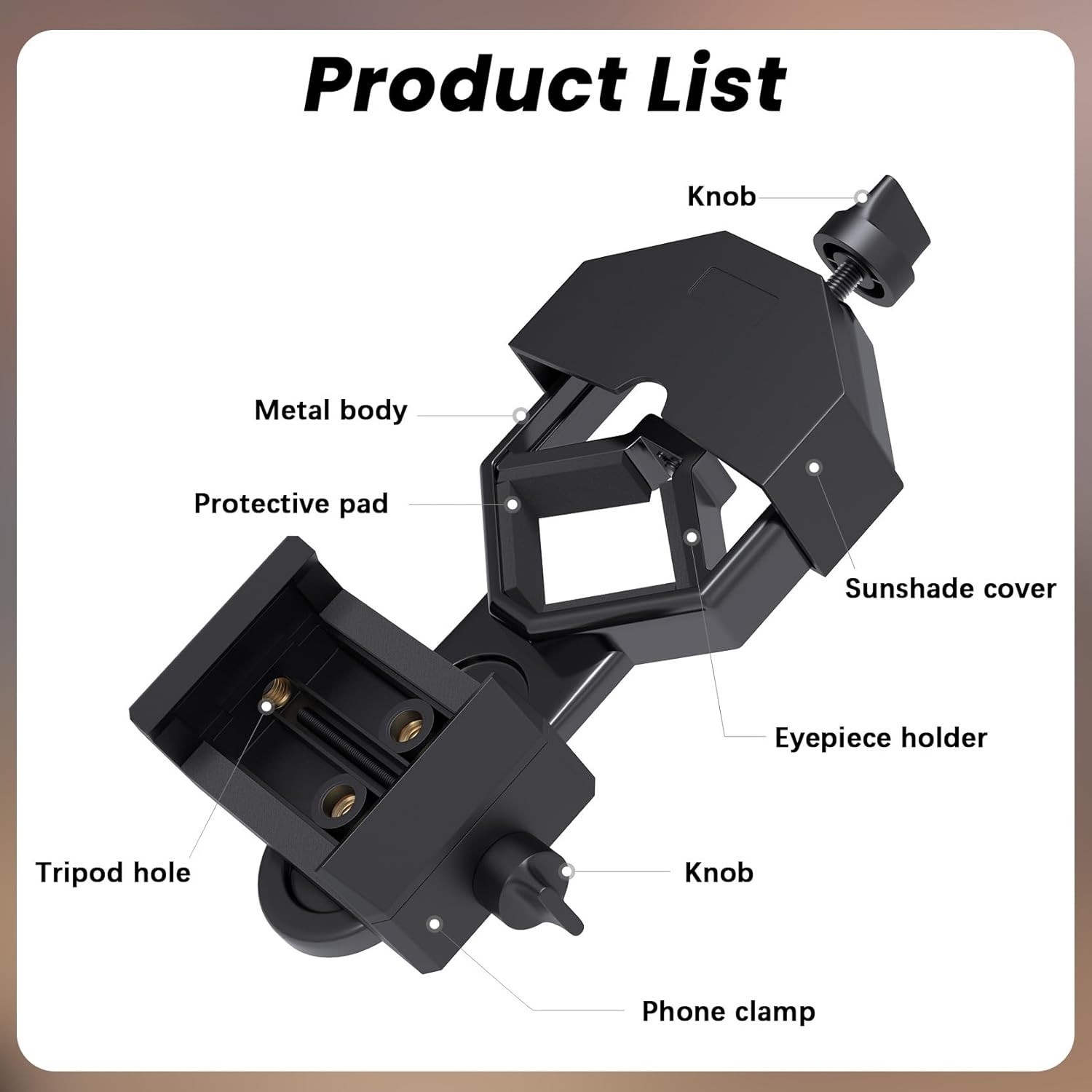 Universal Smartphone Adapter Mount for Binoculars & Scopes – Capture Nature