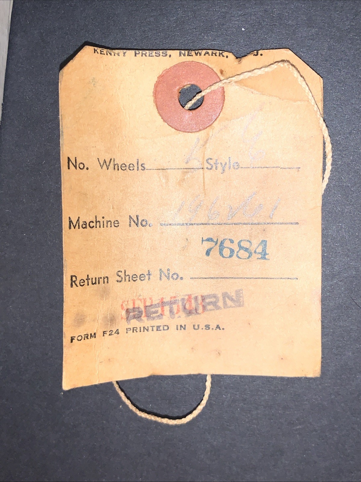 Vtg Bates Numbering Machine Multiple 3 Movement 5 Wheels Style E in Original Box