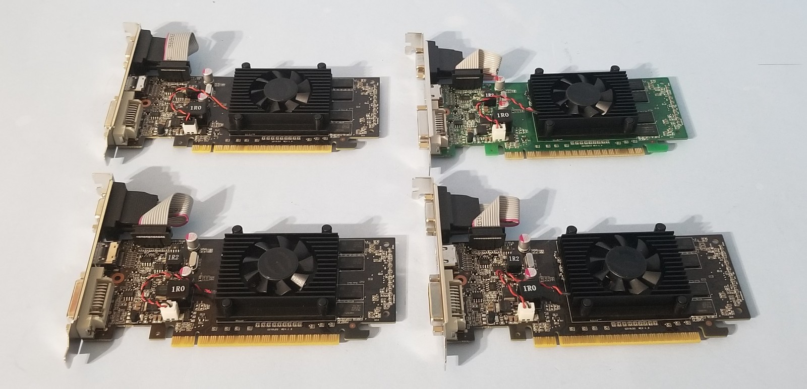 LOT OF 4  !!BAD FAN!! EVGA 01G-P3-1302-LR NVIDIA GEFORCE 8400 GS 1GB VIDEO CARD