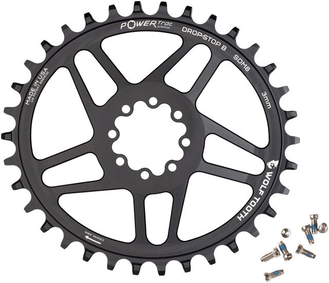 Wolf Tooth Elliptical Direct Mount Chainring - 32t, SRAM Direct Mount, Drop-Stop