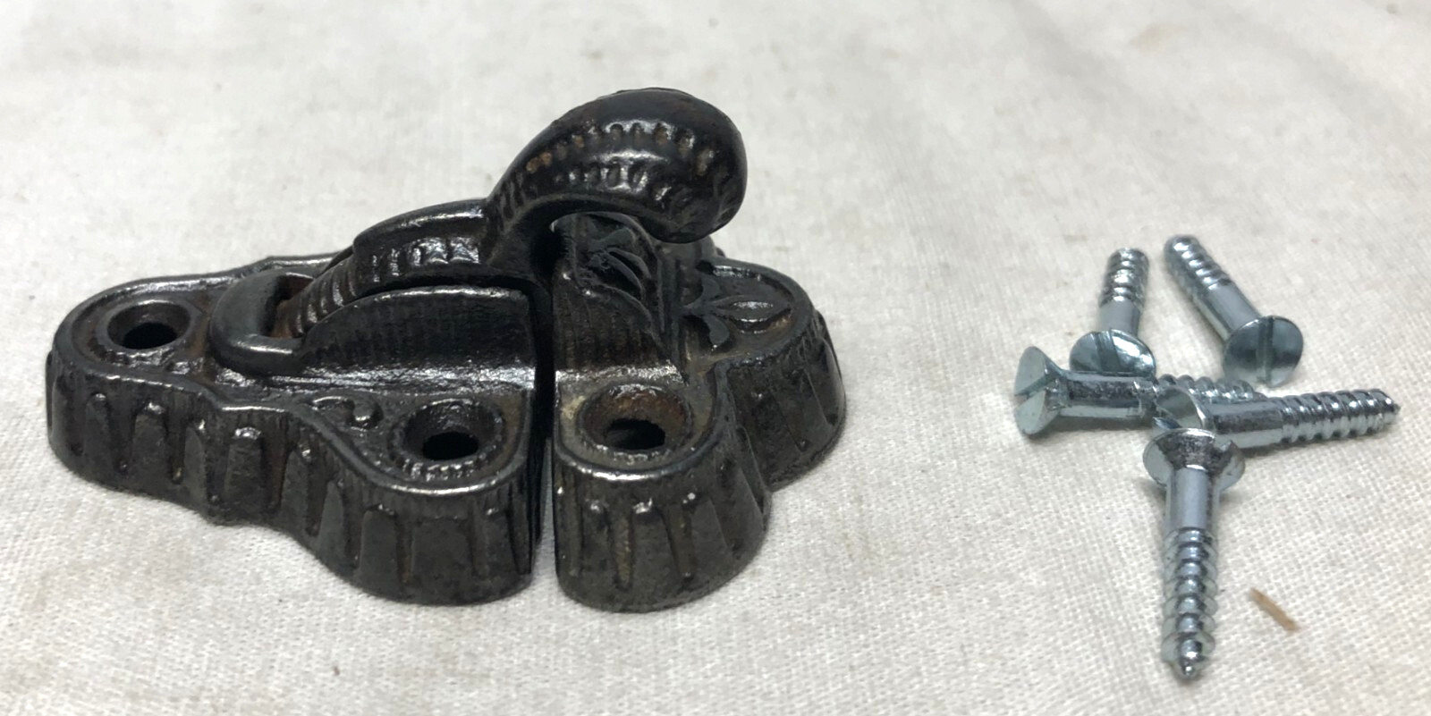Antique Window Lock Sash Cast Iron Vtg Eastlake Hardware Part #i27