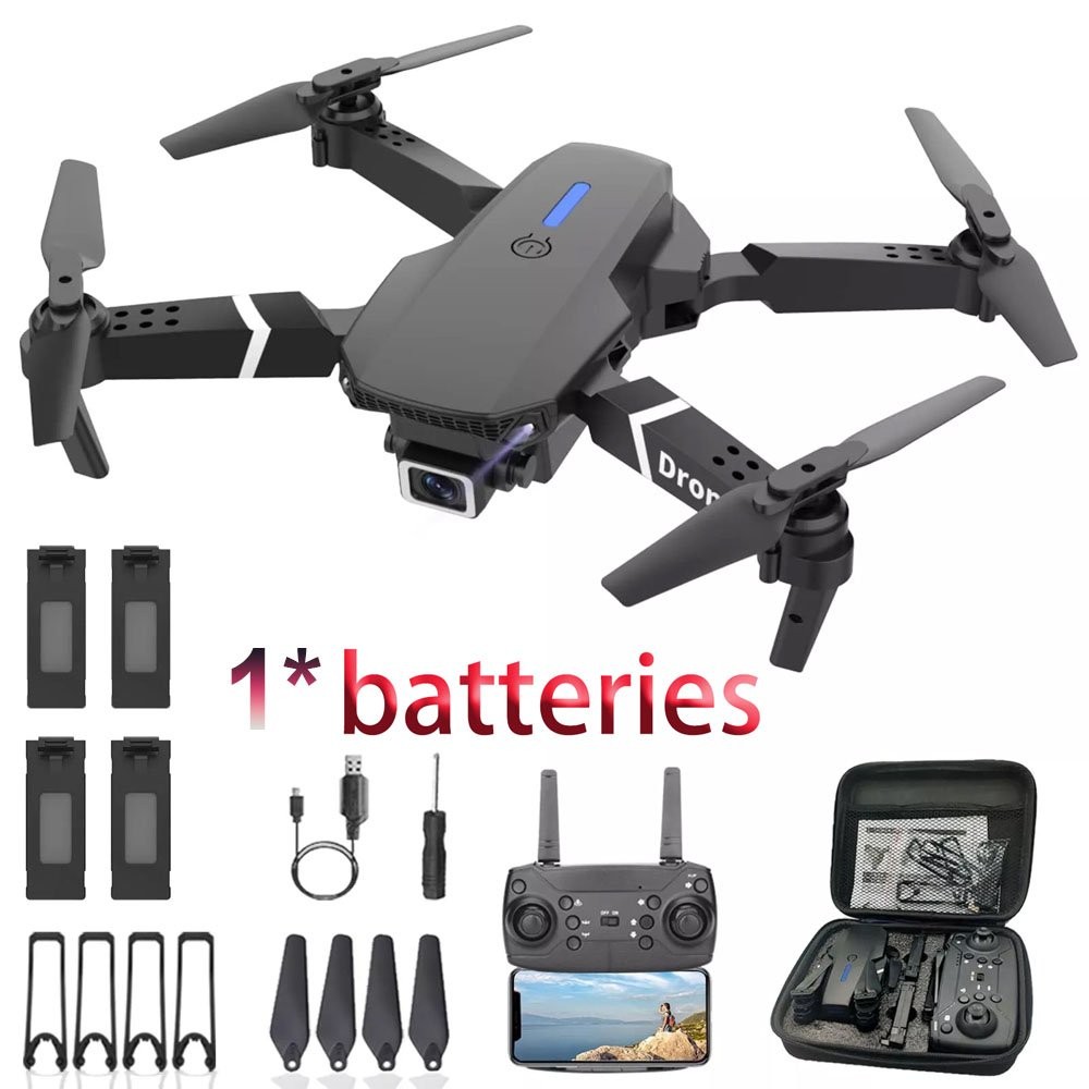 Professional Drone E88 4K Wide-Angle HD Camera Wifi Fpv Height Hold Foldable
