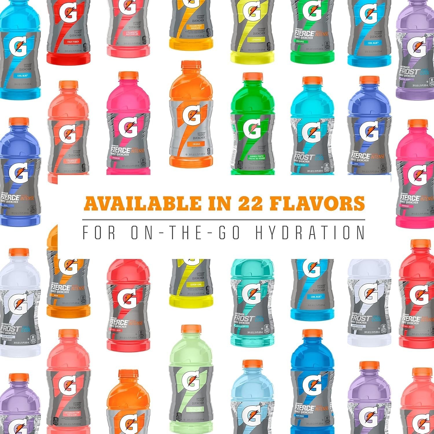 Variety Pack: Thirst Quencher Hydration - Fruit Punch, Glacier Cherry, Cool Blue