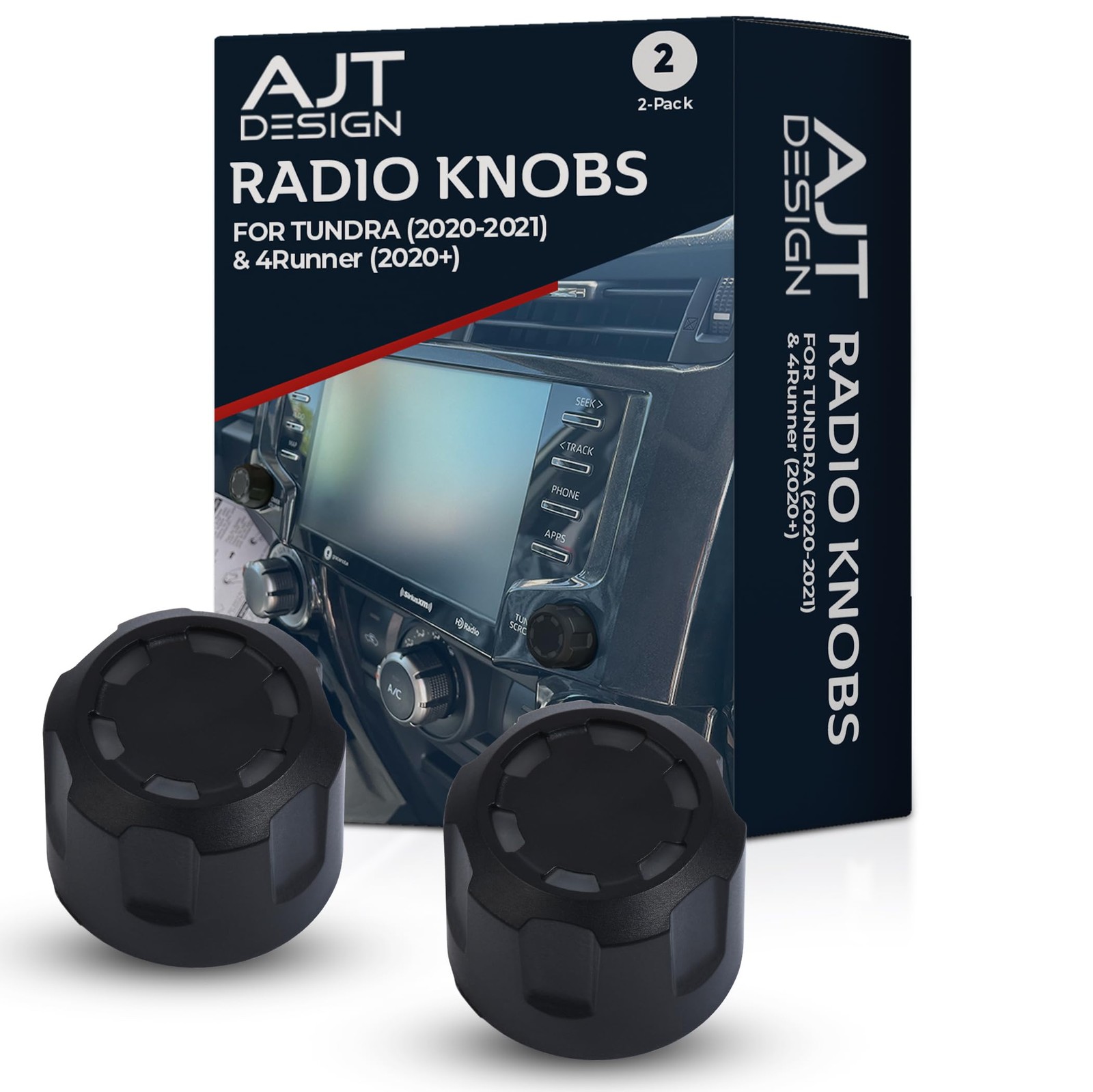 Ajt Design Radio Knob For 2Nd Gen Toyota Tundra 2020-2021 5Th Gen 4Runner