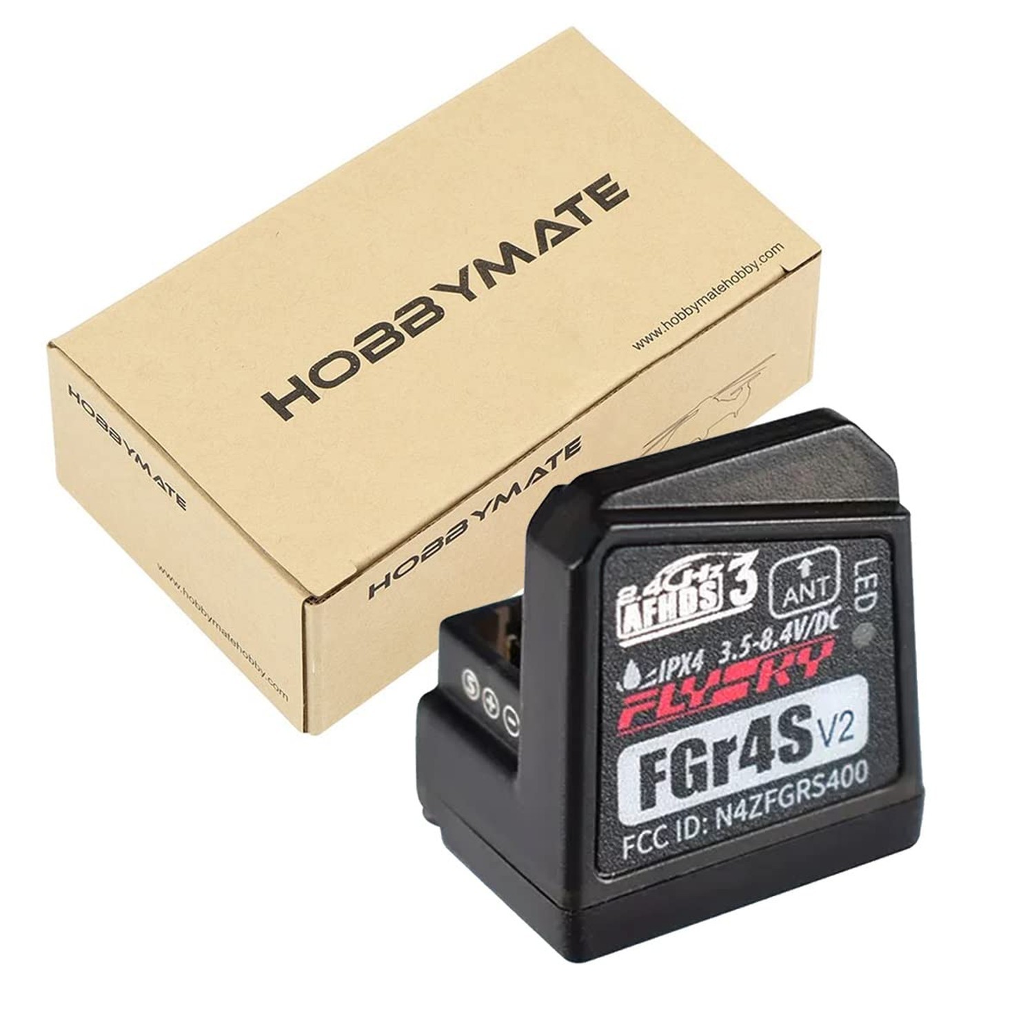 HOBBYMATE Flysky Noble NB4 Receiver FGR4S V2 Bidirectional 4 Channel PPM IBUS...