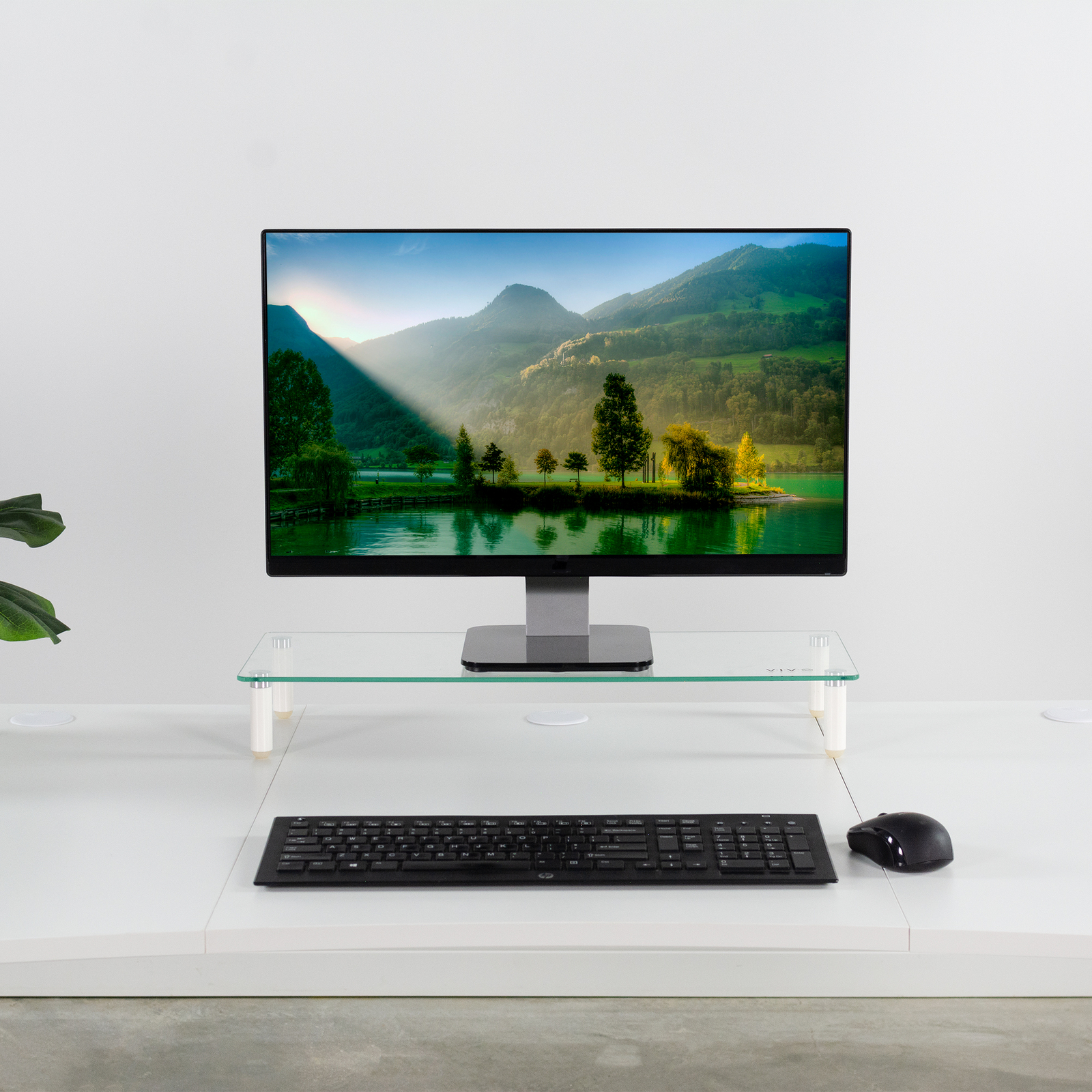 VIVO White 63" x 32" Table Top for Adjustable Standing Desk Frames