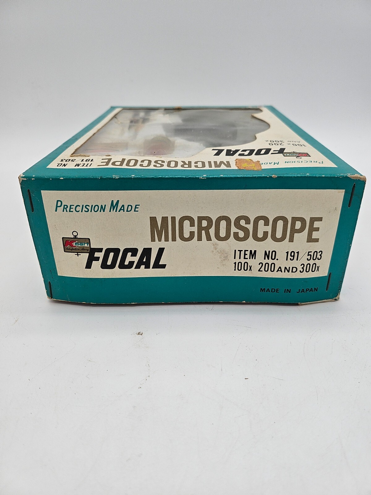 Vintage Precision Made Kmart Focal Microscope Educational With Slides