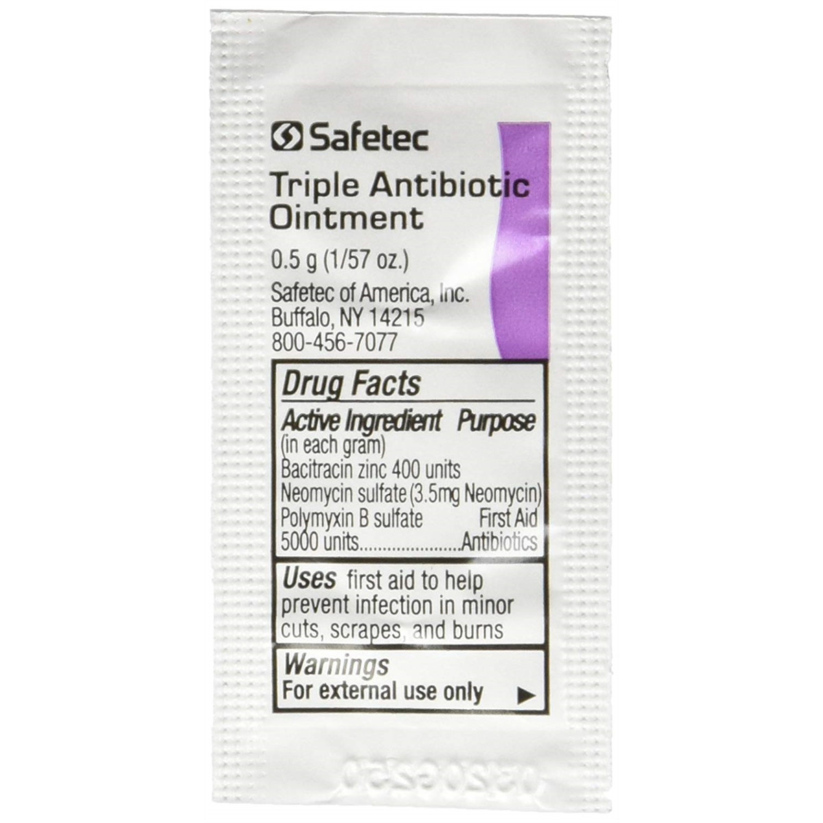 Chaos Safety Supplies 232124 Triple Antibiotic Ointment .5 gram Packets (Box of