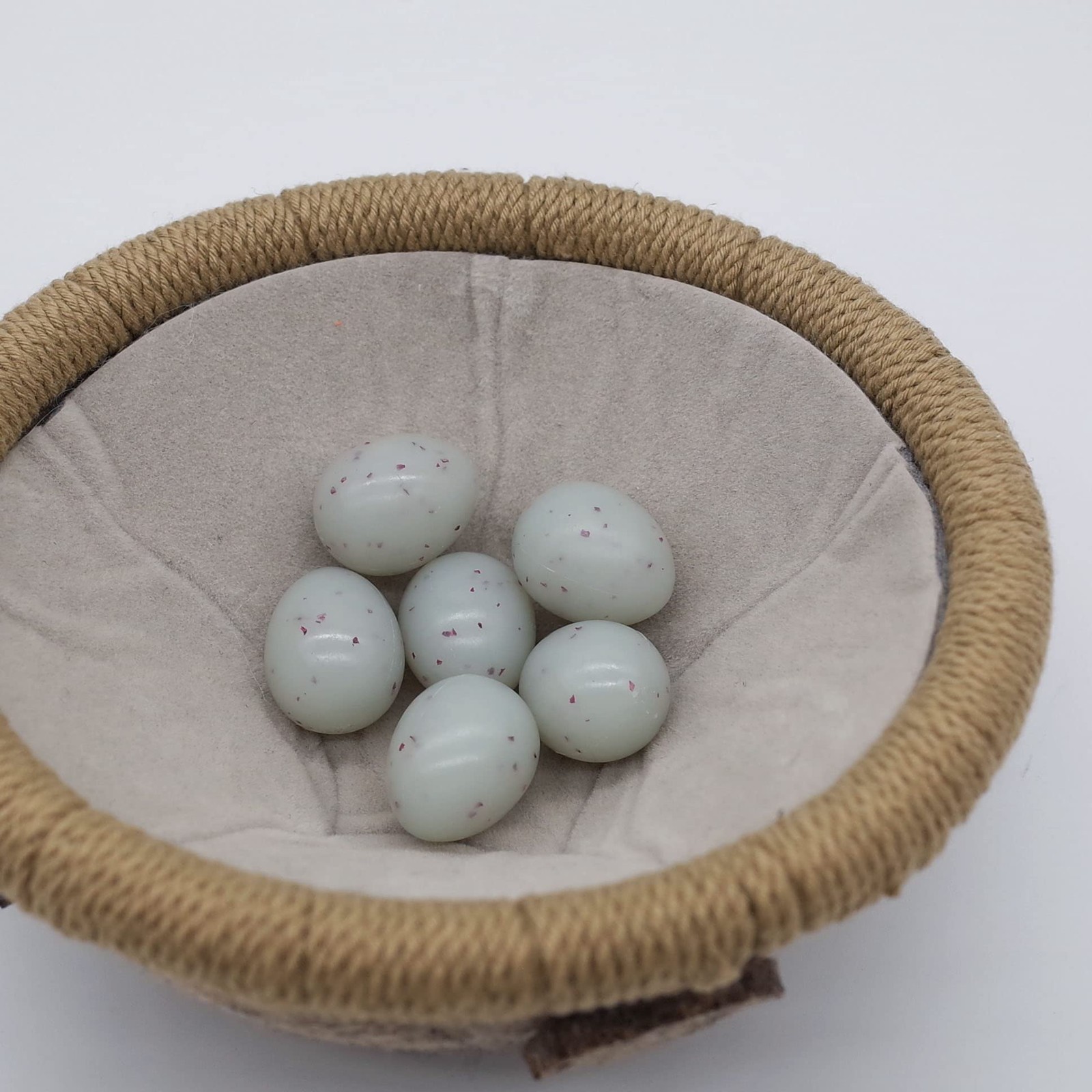 FOIBURELY Canary Fake Eggs Stop Laying, 8 Solid Plastic Eggs. 15mm x...