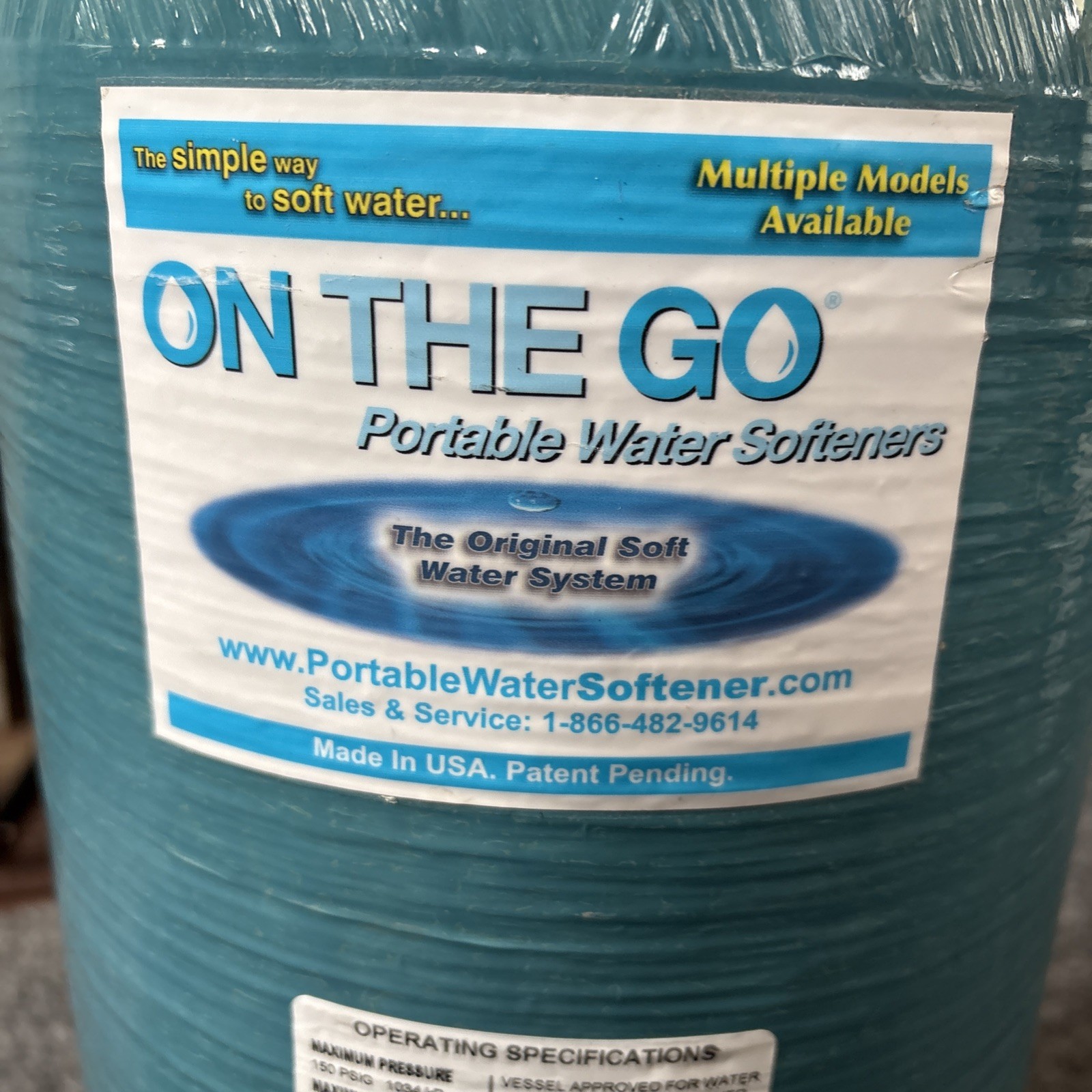 On The Go Portable Water Softener CH30317 (open box)