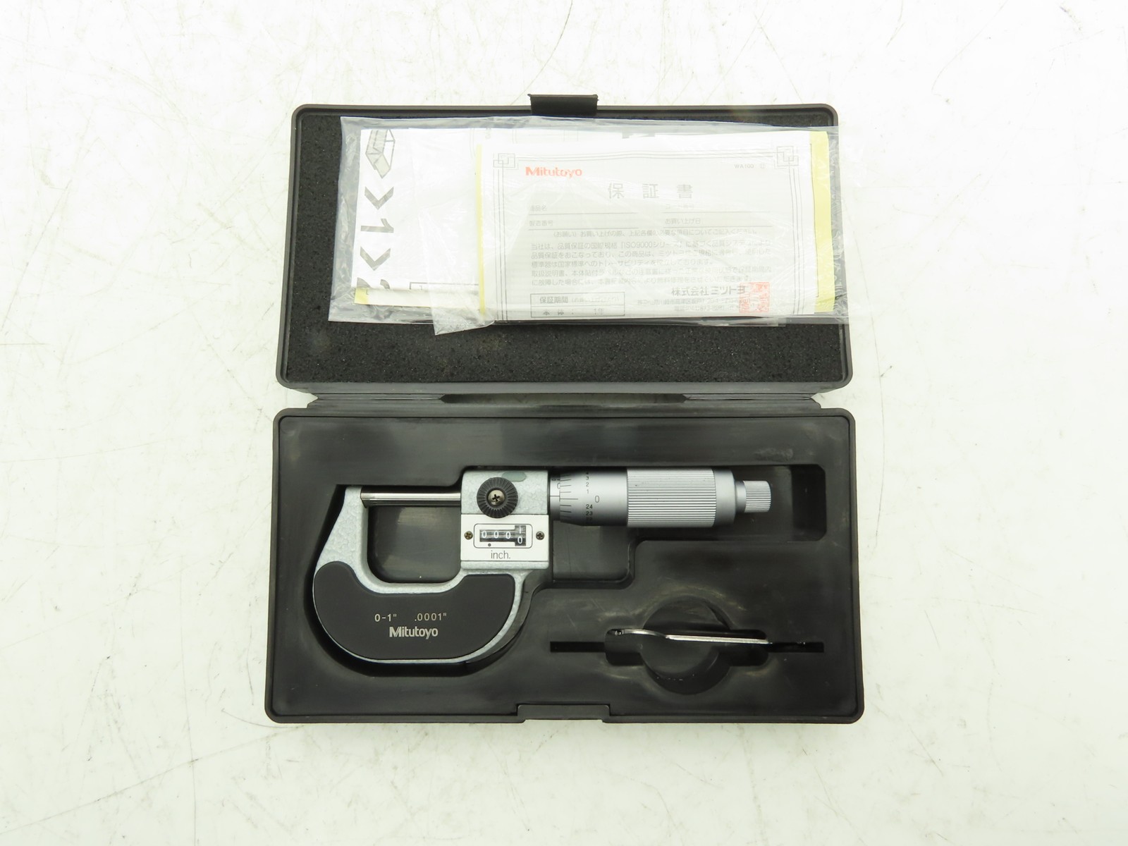 Mitutoyo 193-211 Mechanical Digit Outside Micrometer w/Counter 0-1" Range .0001"