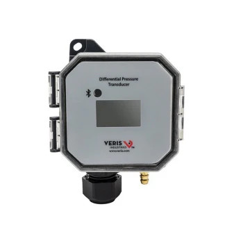 Veris PX3DLX01 0-1 in WC Pressure Transducer LCD Display 1/2" NPT