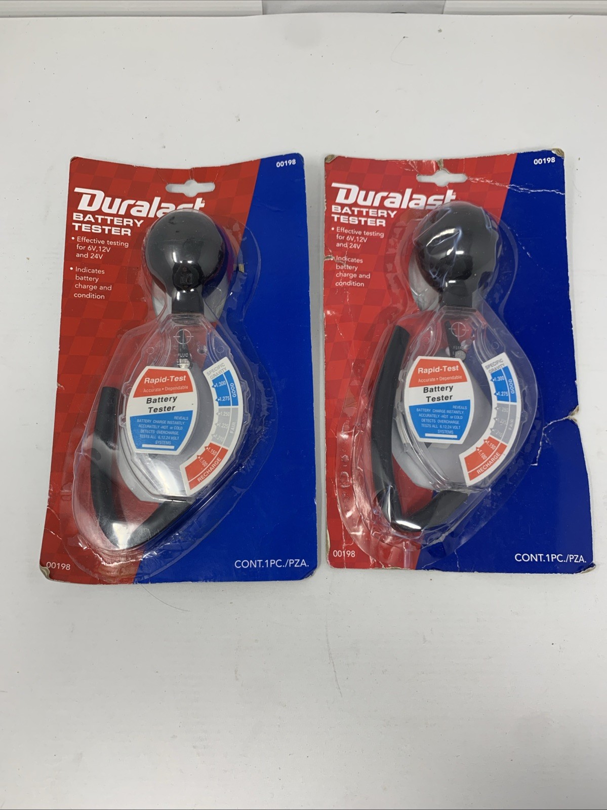 2 Duralast Battery Testers (00198) - FREE SHIPPING - NEW (READ DESCRIPTION)