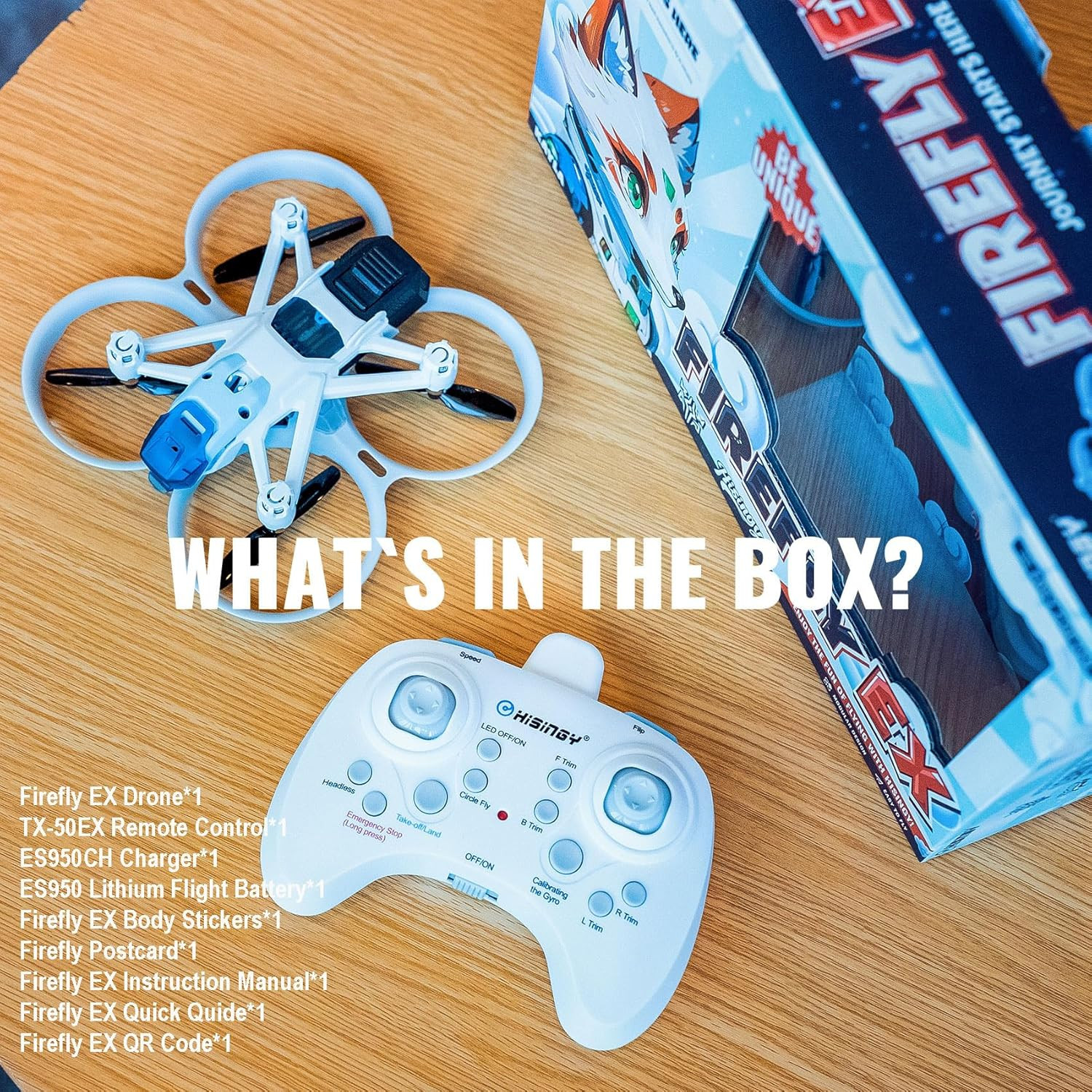 Firefly EX Tiny Drones for Kids, Mini Micro Nano Indoor RC Quadcopter for Age 10