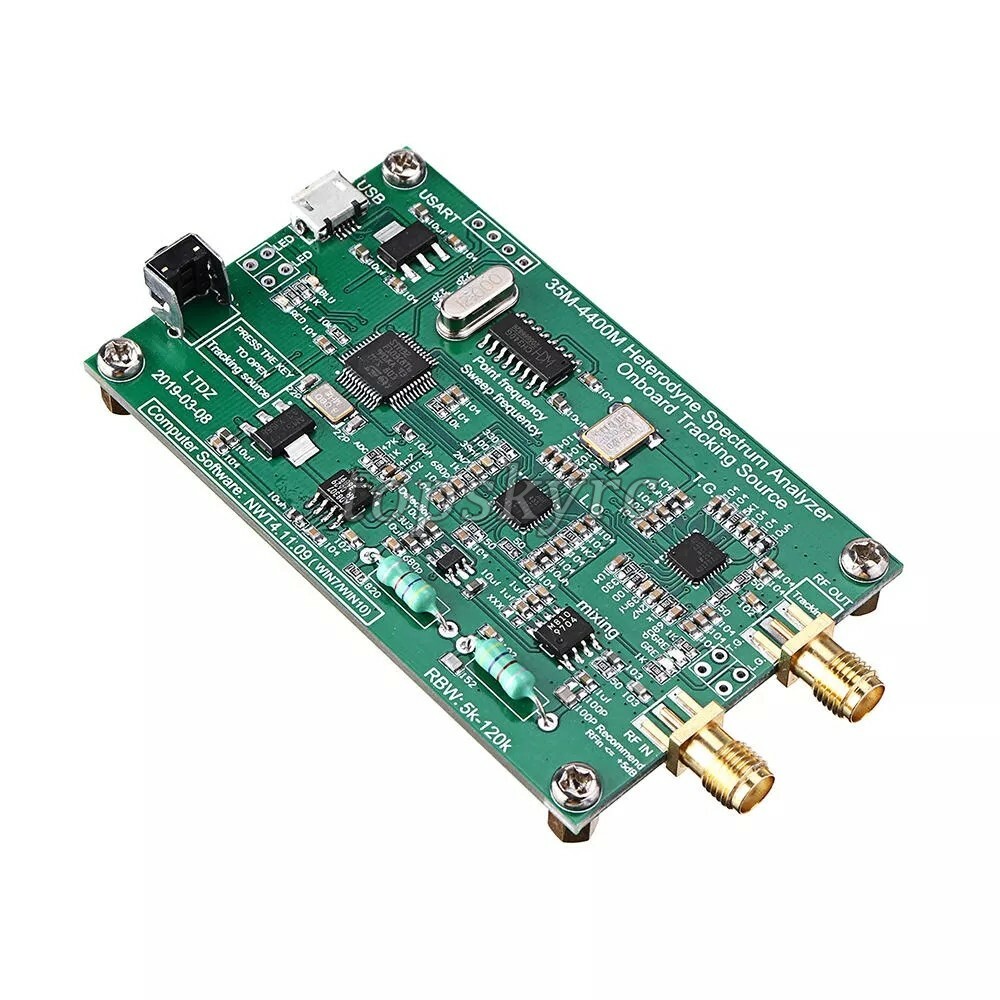 35-4400M USB Spectrum Analyzer w/ Tracking Source Module RF Domain Analysis Tool
