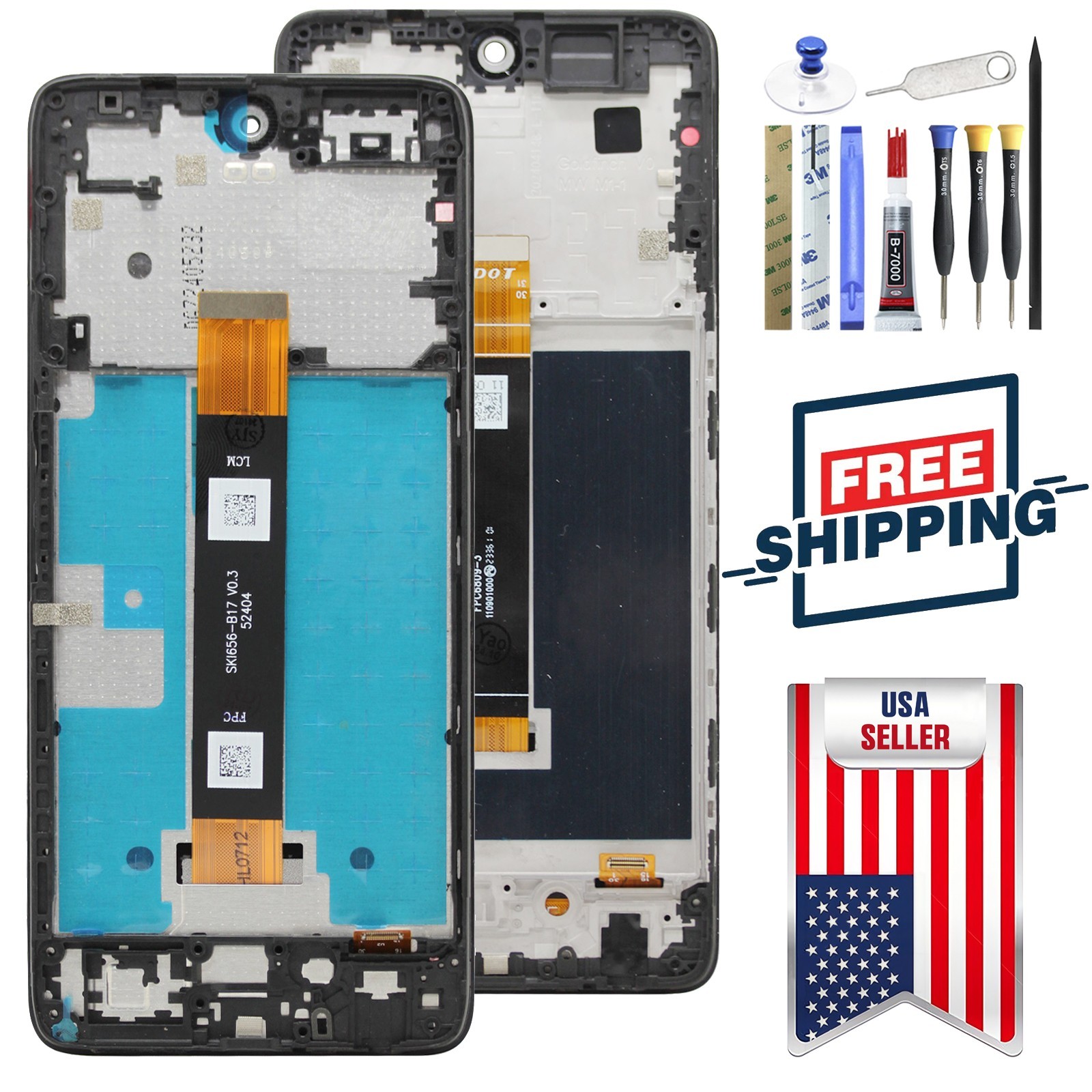 LCD Display Touch Screen Digitizer Assembly Frame For TCL 50/50XE/50XL/50LE USA