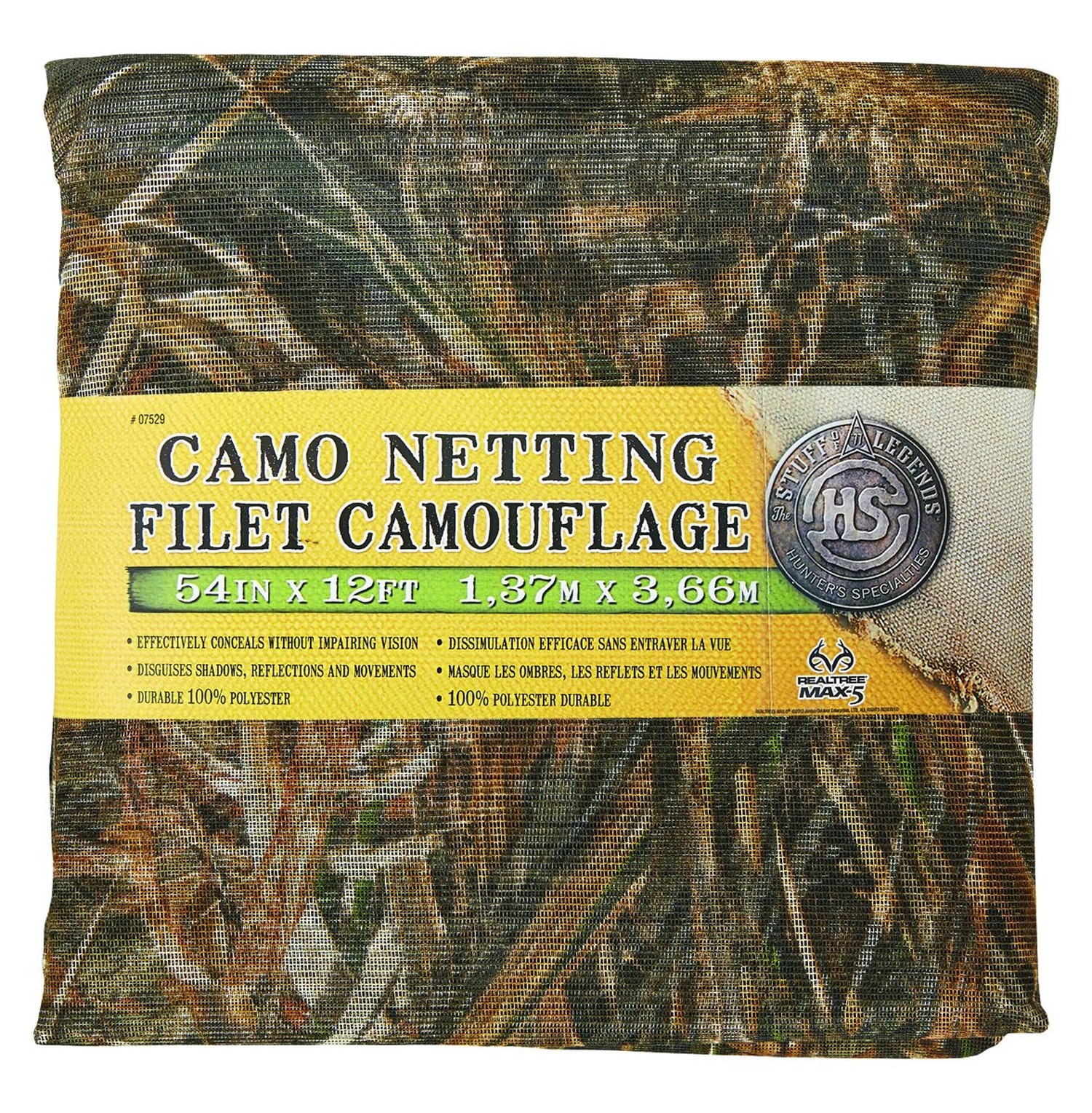 Hunters Specialties Camo Netting - Hunting Durable Lightweight Quiet Realisti...