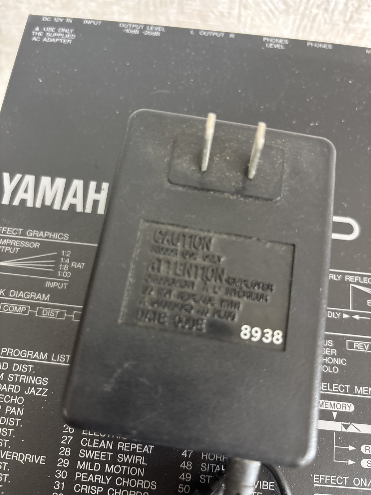 YAMAHA FX500 SIMUL-EFFECT PROCESSOR Guitar Effect TESTED JAPAN