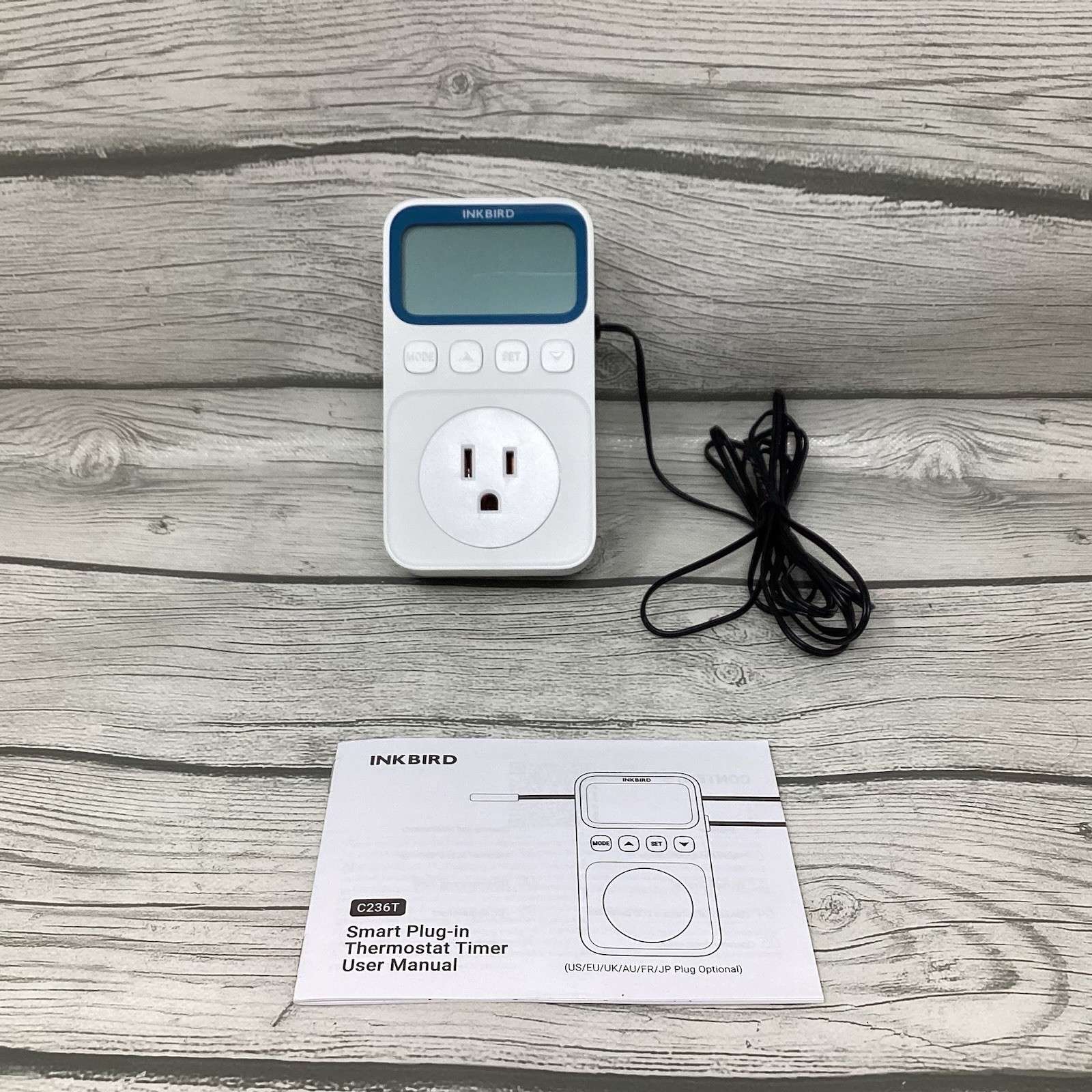 INKBIRD Plug in Thermostat WiFi 1800W 15A Heating Cooling Timer Countdown Mode