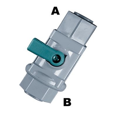 Ball Valve - 1/2" Mur-lok x 1/2" Mur-lok Inline Push Connect
