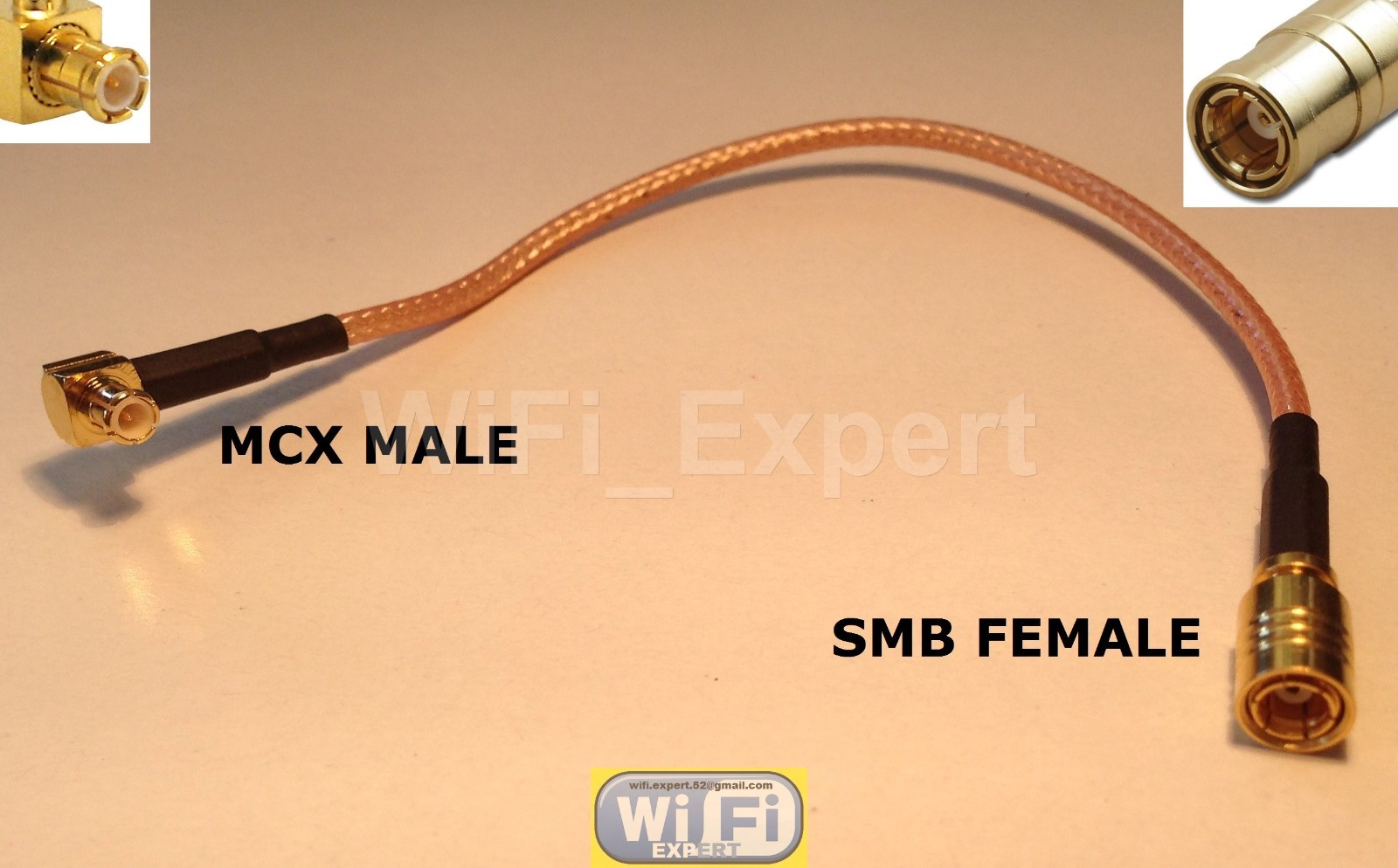 1 x SMB Female jack to MCX male ANGLE Pigtail Jumper RF Pigtail 4-20 INCH USA