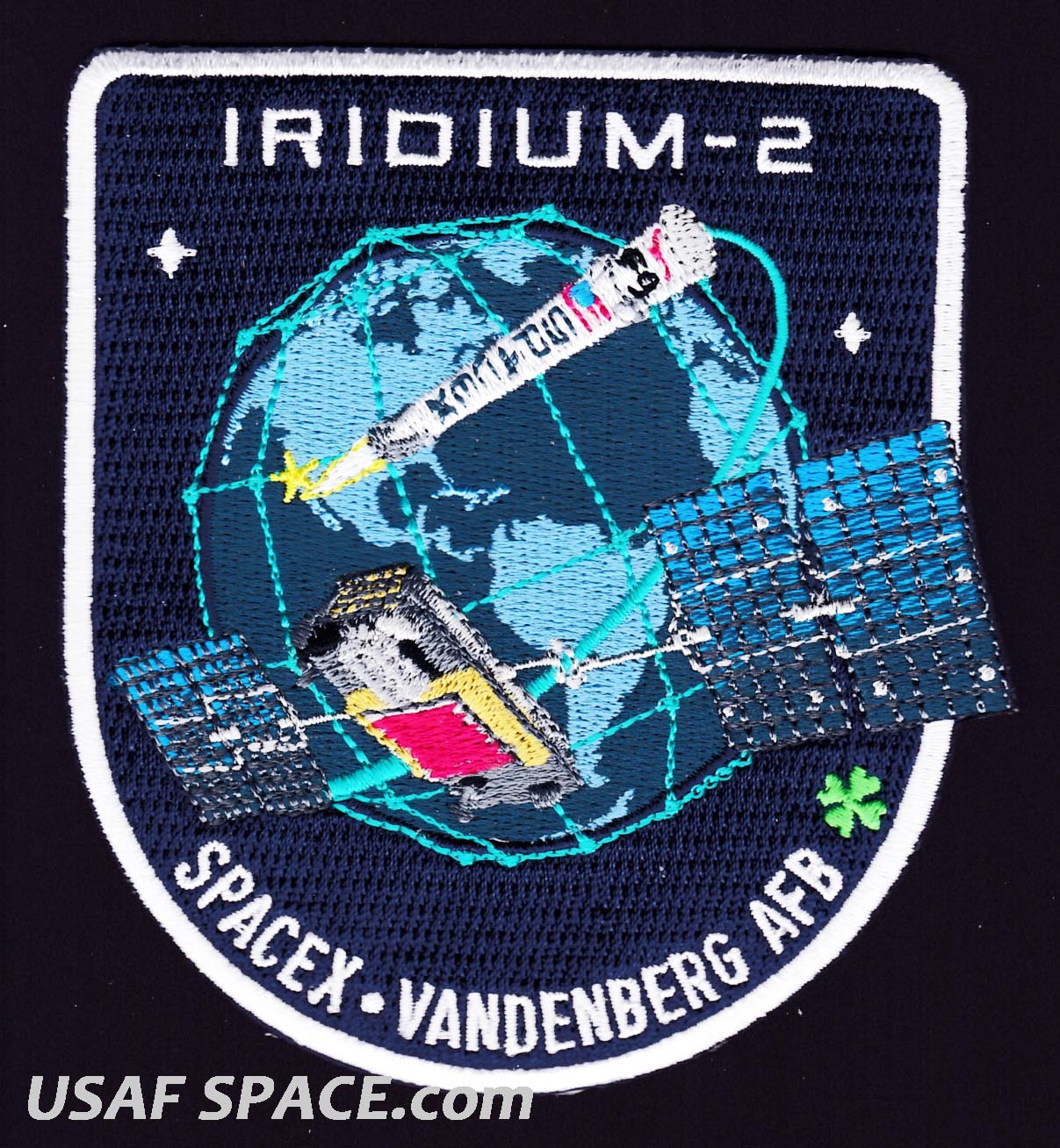 Authentic Iridium-2 - SPACEX FALCON 9 F-9 VAFB Launch SATELLITE Mission PATCH