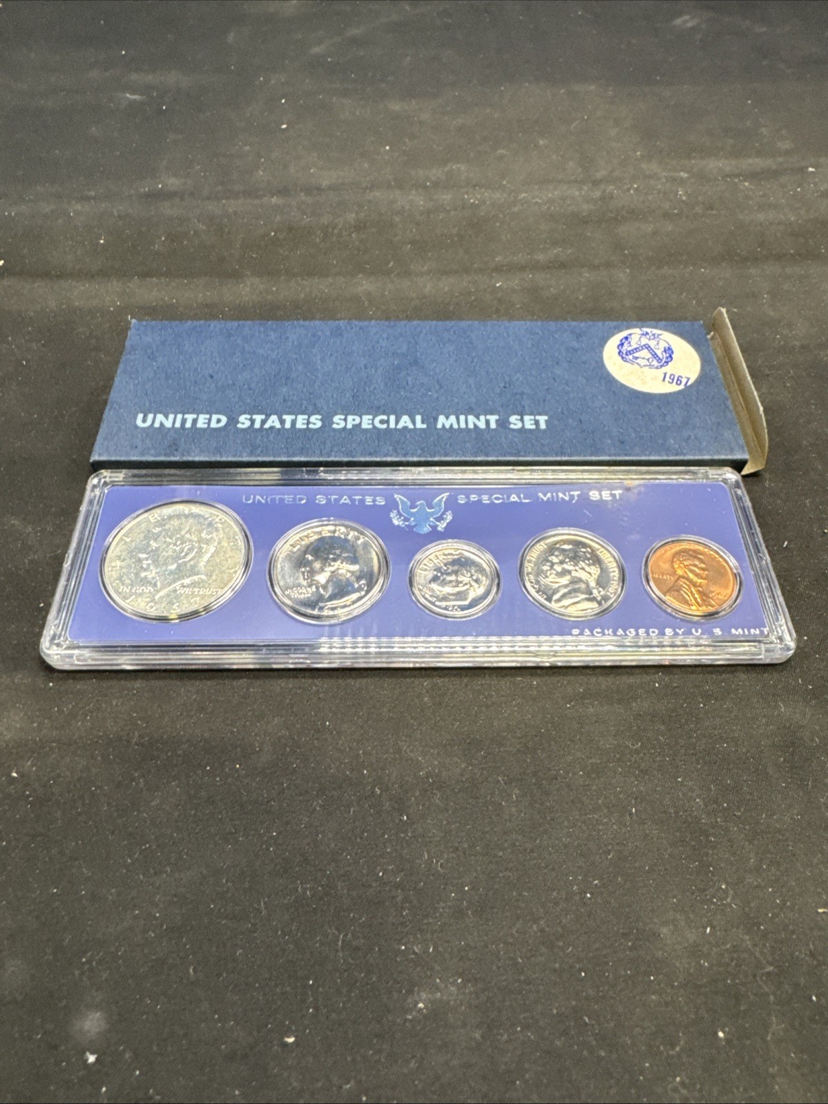 1967 Special Mint Set. The "PROOF SET" for 1967.  40% SILVER KENNEDY.