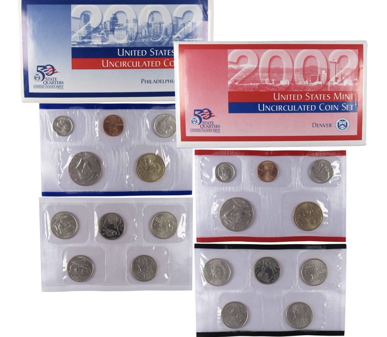 2002 Uncirculated Coin Set U.S Mint Government Packaging OGP COA
