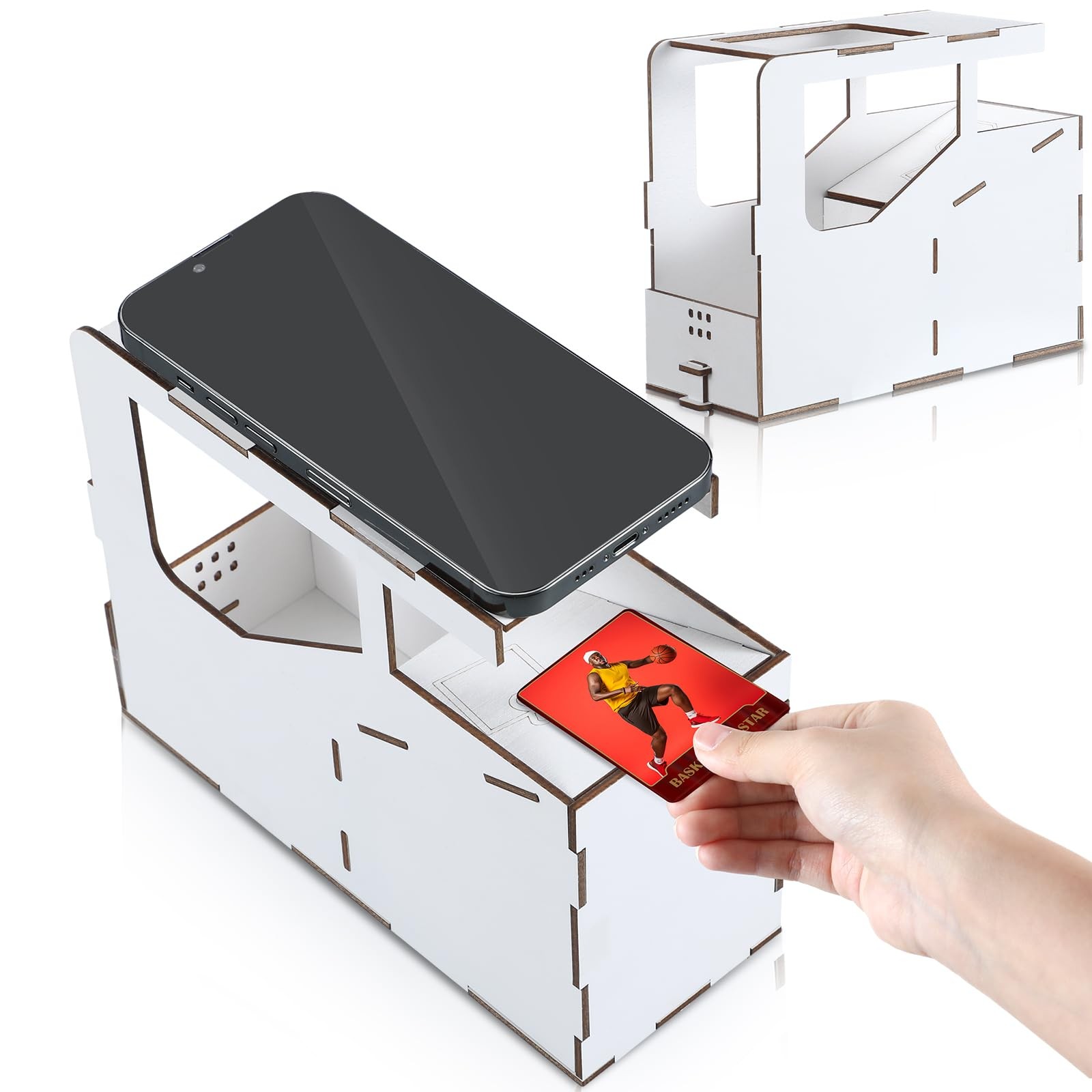 Geelin Trading Card Scanner Stand Standard Phone Wood
