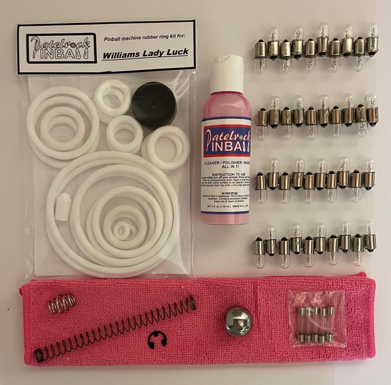 1968 Williams Lady Luck Pinball Machine Maintenance Tune Up Kit